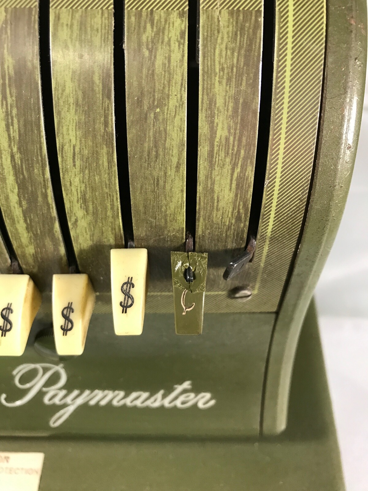 Vintage Paymaster Series X-2000 Check Writer Stamping Machine Locked Protection
