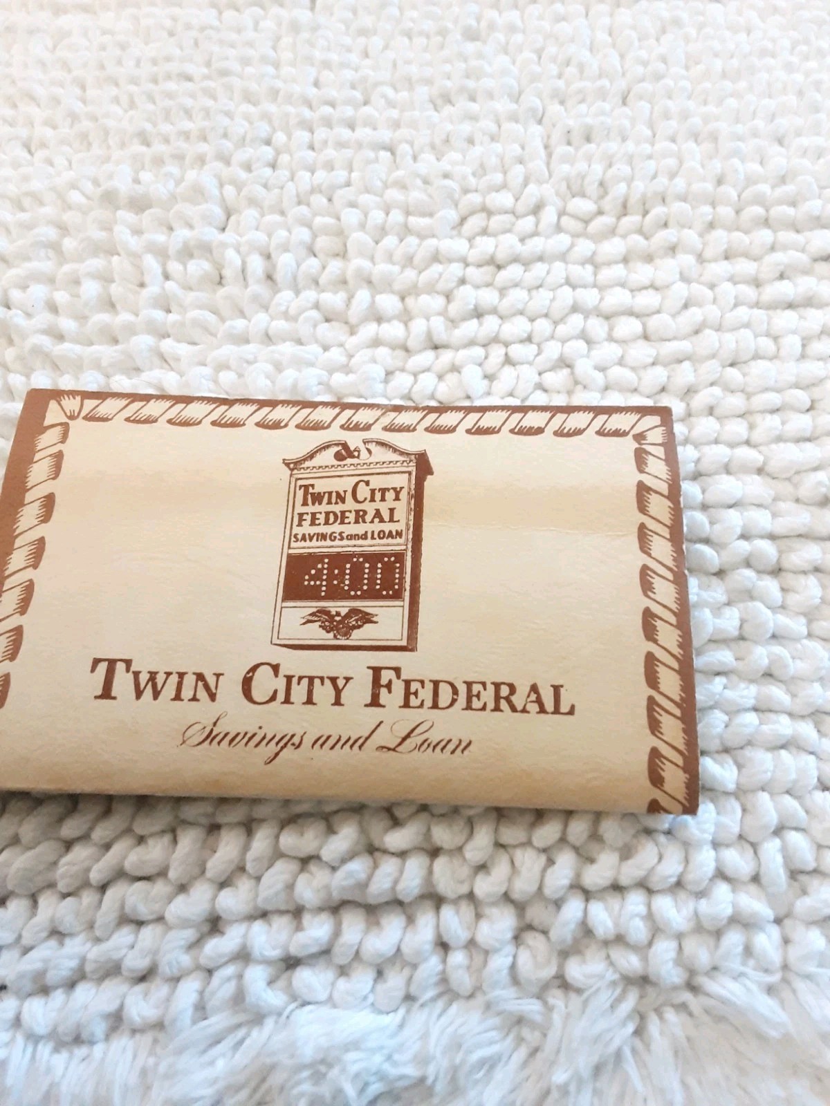 Vintage Bank Twin City Federal Savings & Loan Dix And Rands Sewing Needle Book