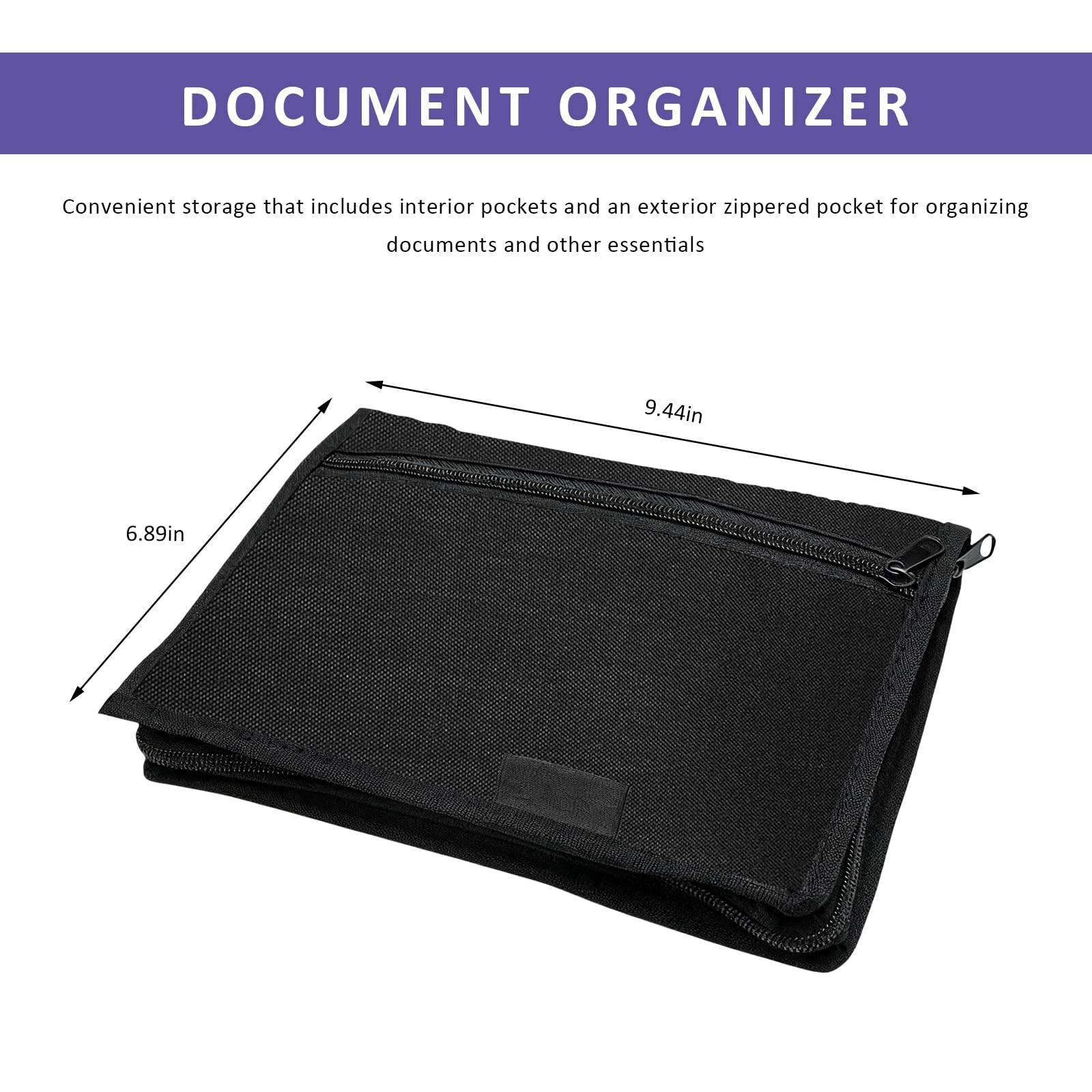 VCYOPN Car Registration Insurance Holder, Auto Glove Box Compartment Black