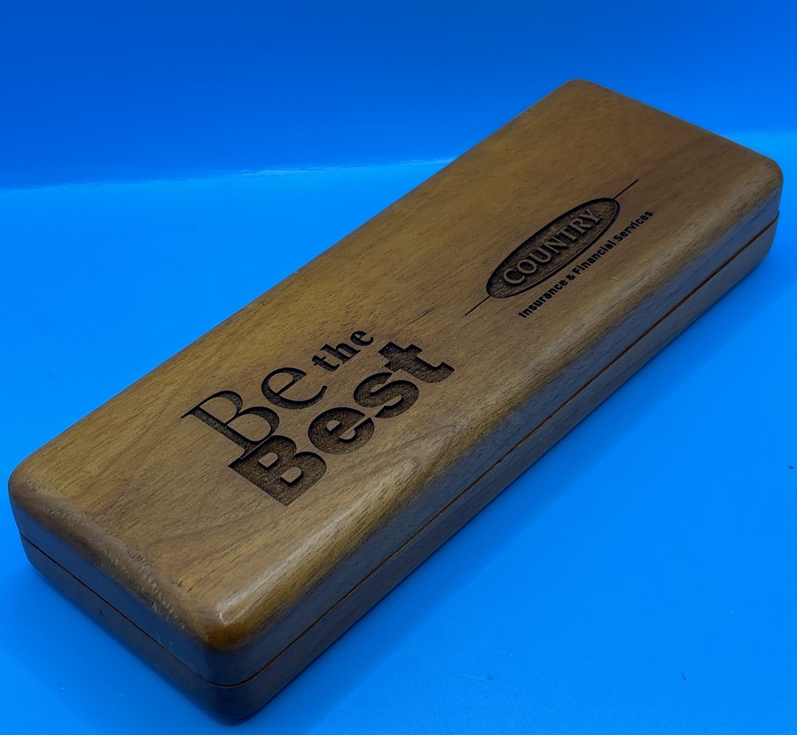 COUNTRY Insurance “Be The Best” Waterman Pens Wooden Case (Pens Not Included)