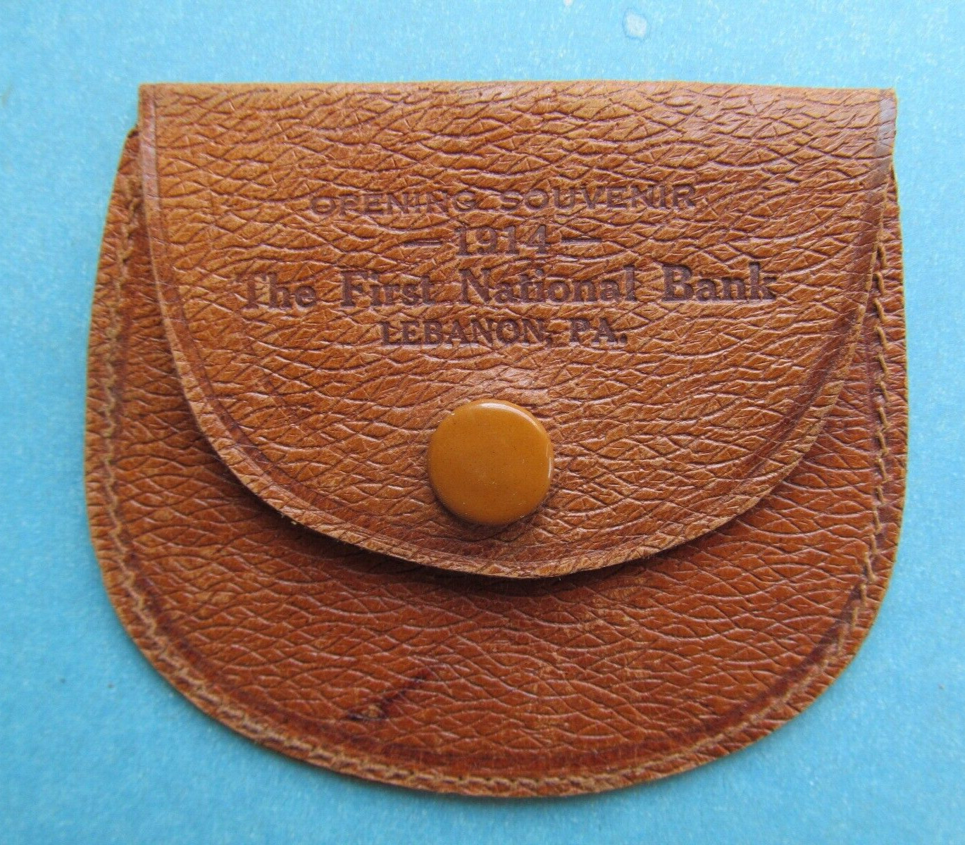 Lebanon Pennsylvania: First National Bank – 1914 Pouch / Purse