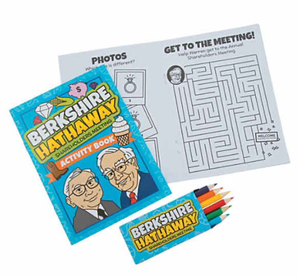 Warren Buffett Charlie Munger Kids Activity Book Berkshire Hathaway Exclusive