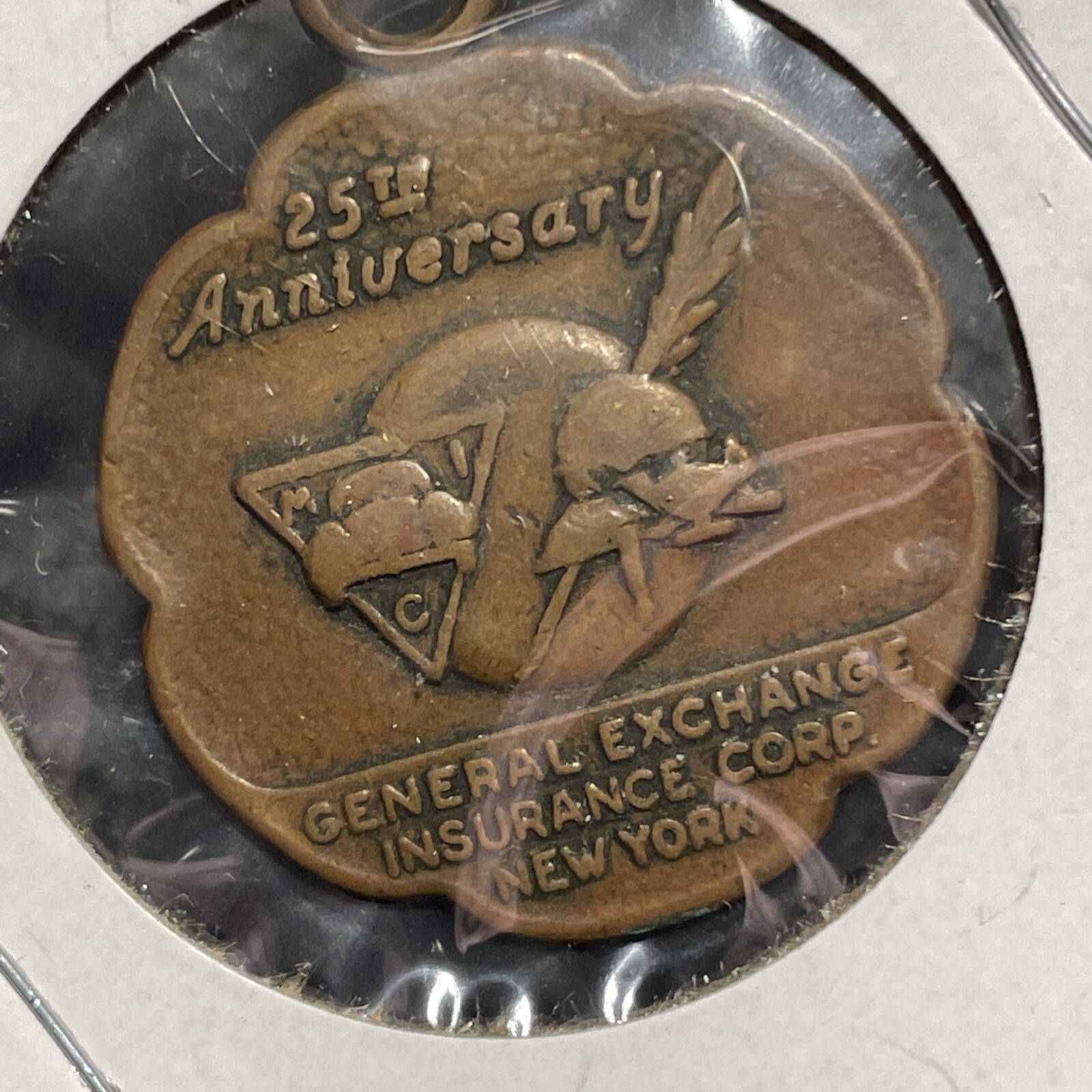 GENERAL EXCHANGE Insurance Corp New York 25 Years Anniversary Medallion/Coin FOB