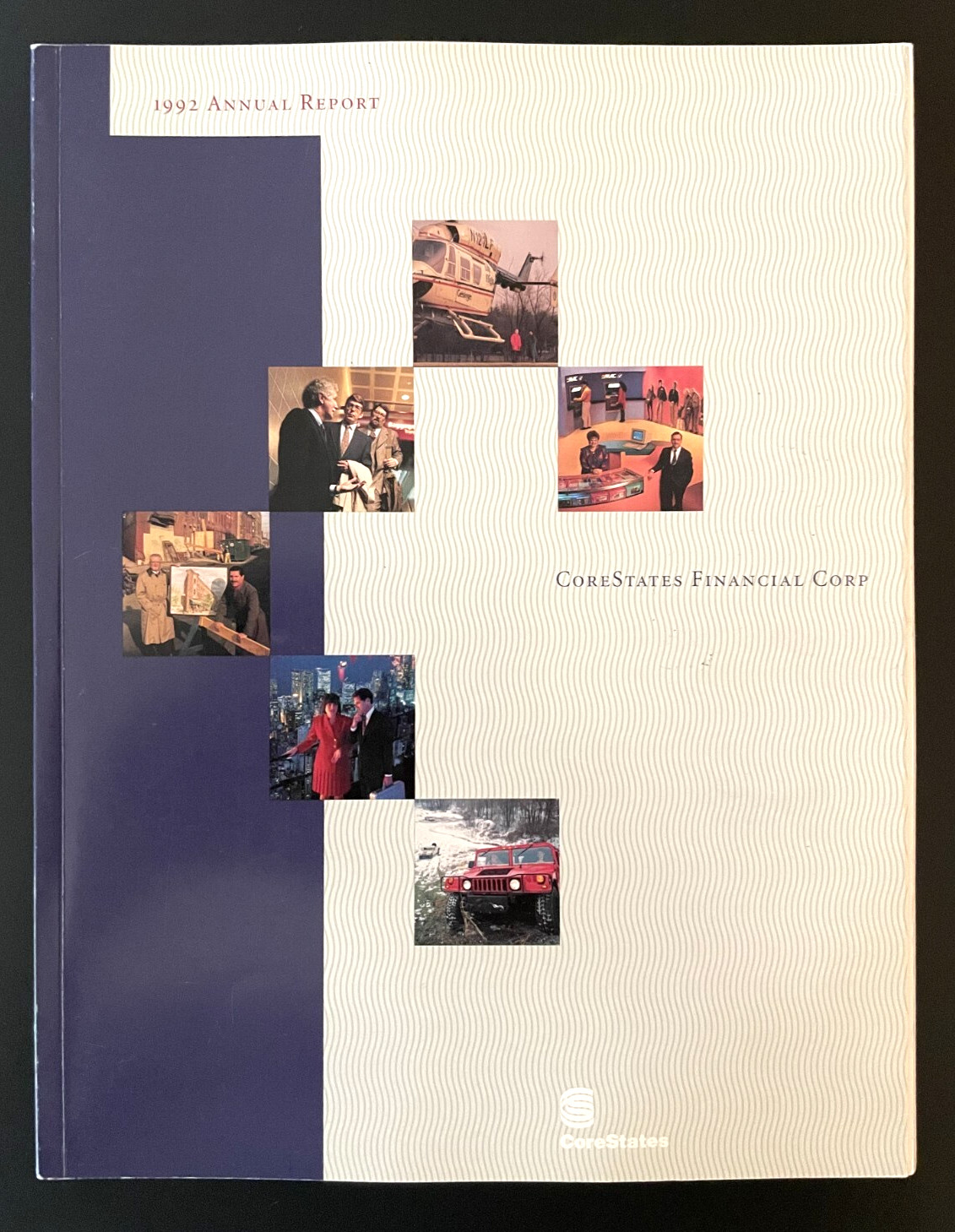 CoreStates Bank Shareholder Annual Report 1992 financial 72 pages Philadelphia
