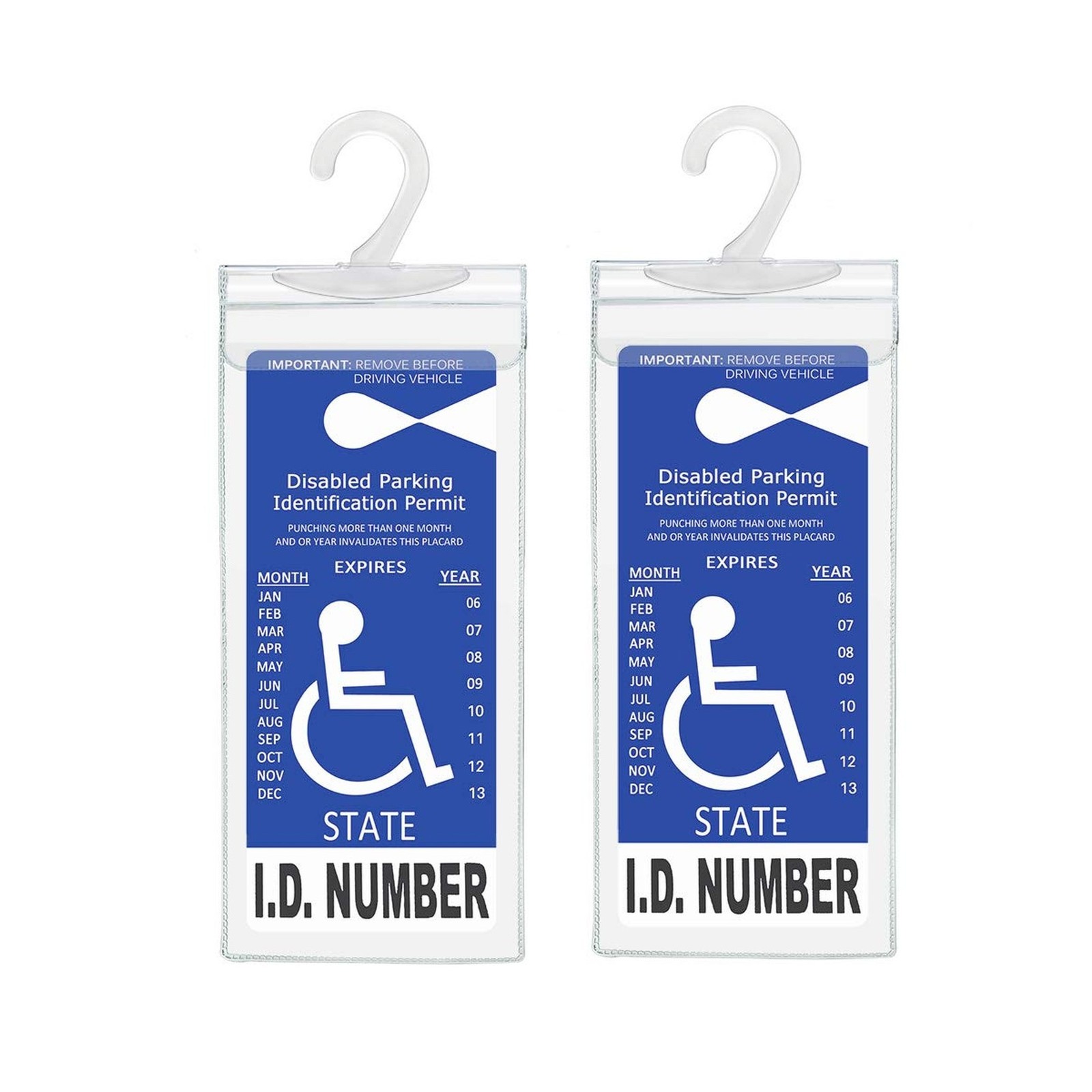 Handicap Parking Placard Holder, Ultra Transparent Disabled Permit Protective…