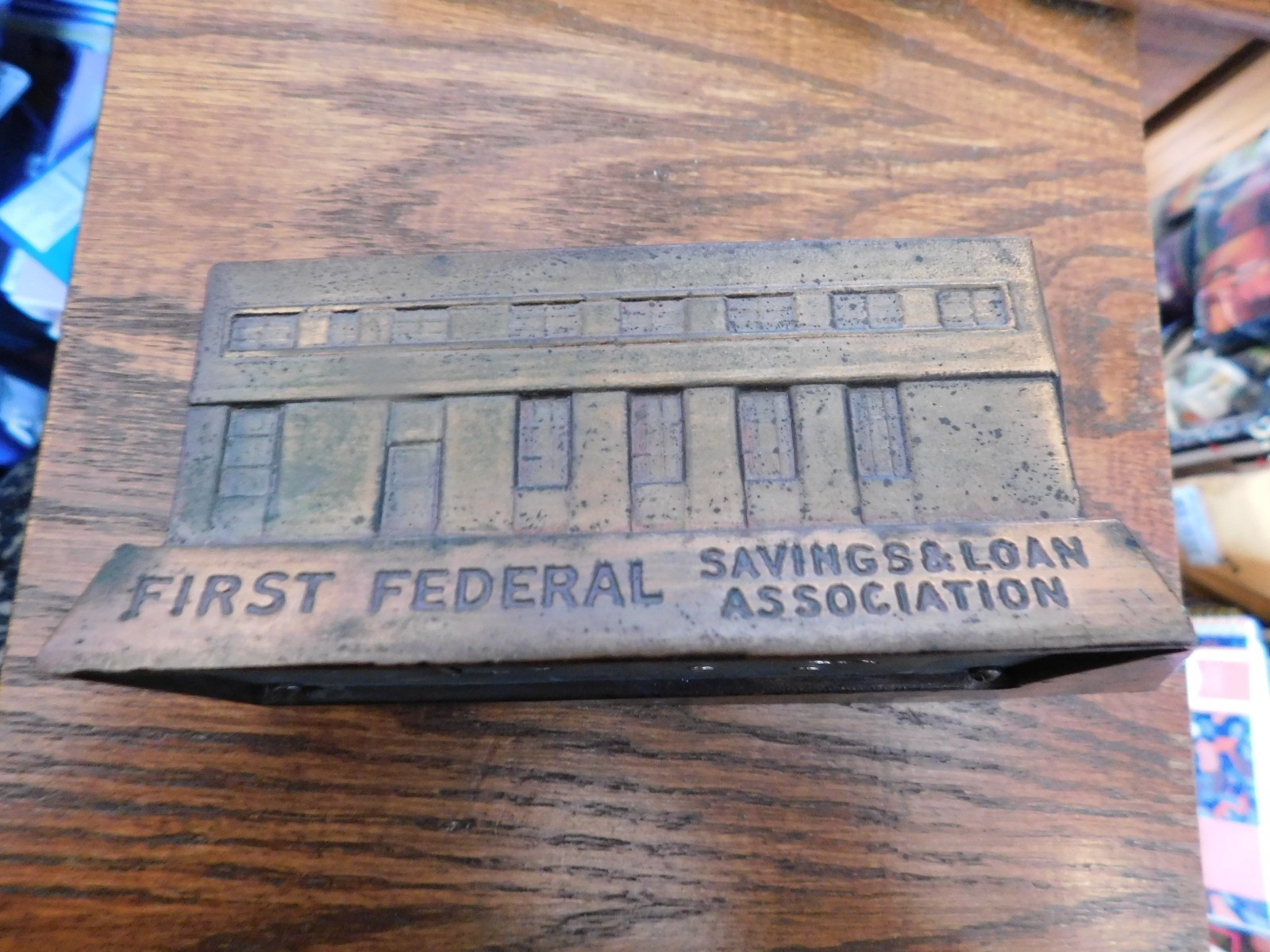 First Federal Savings & Loan Greenville SC Banthrico Building metal Bank