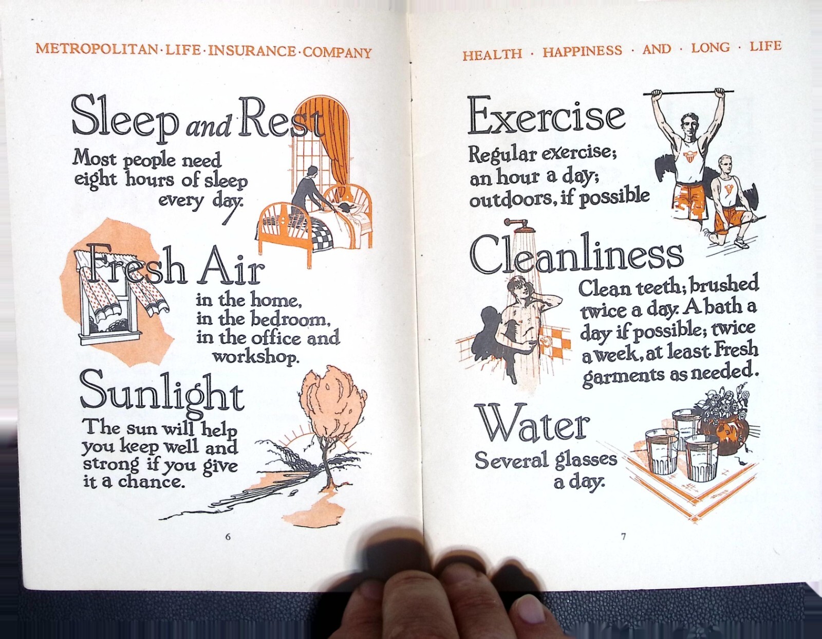 Vintage Health, Happiness, and Long Life Booklet – Metropolitan Life 1920s