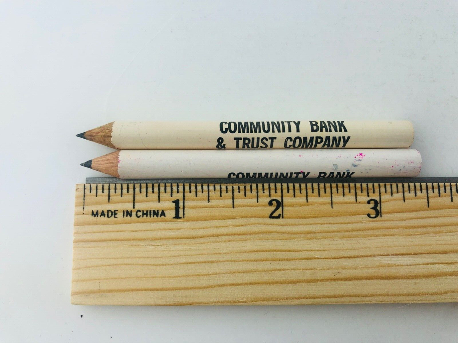 Vtg Community Bank & Trust Company Canton Illinois IL Advertising Pencils Qty 2