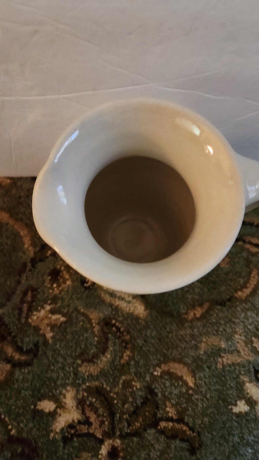 2001 Sargent County Bank Celebrating 101st Anniversary Stoneware Pitcher!