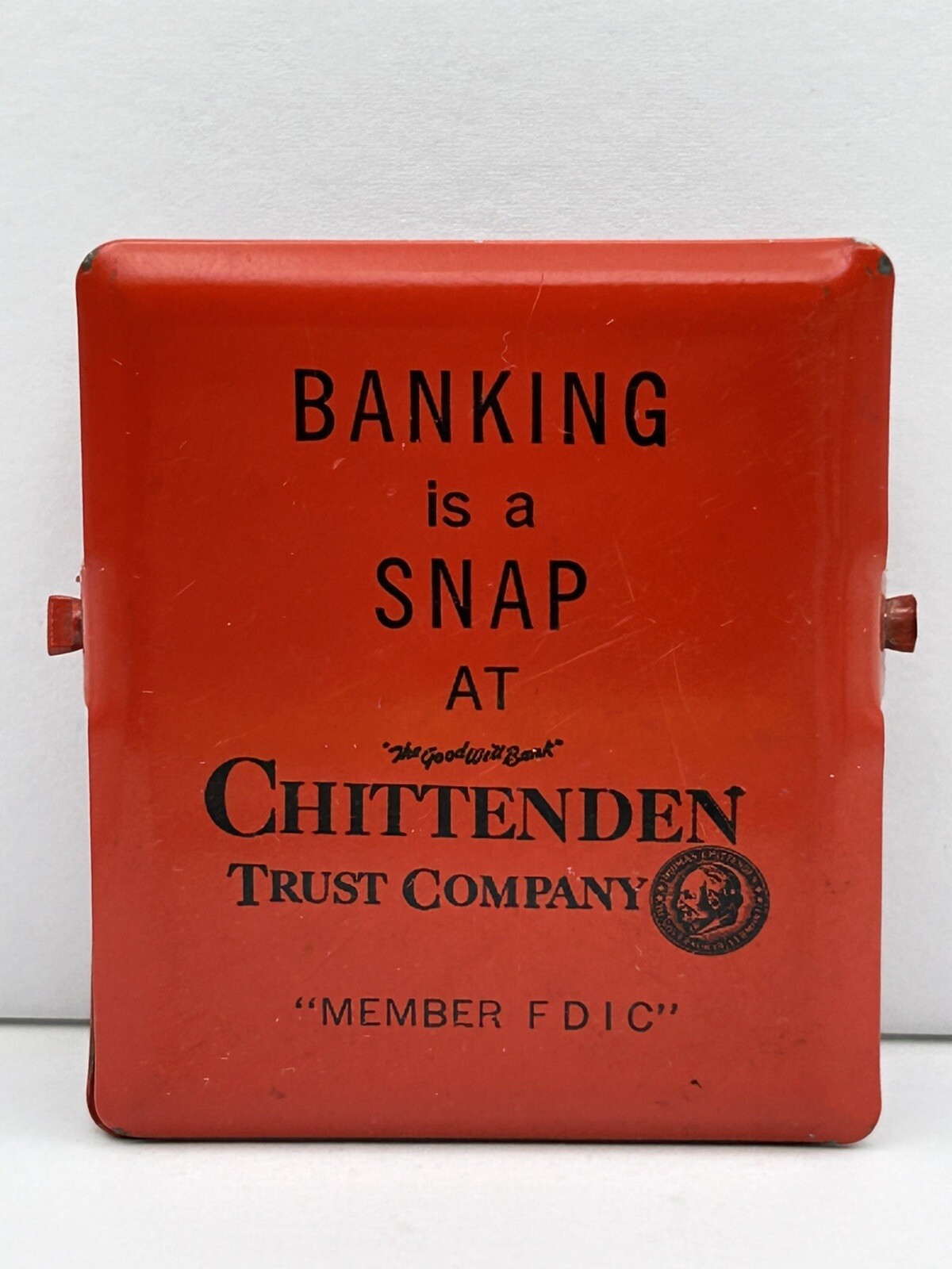 Chittenden Trust Middlebury Vermont Bank Paper Clip Antique Vtg Advertising
