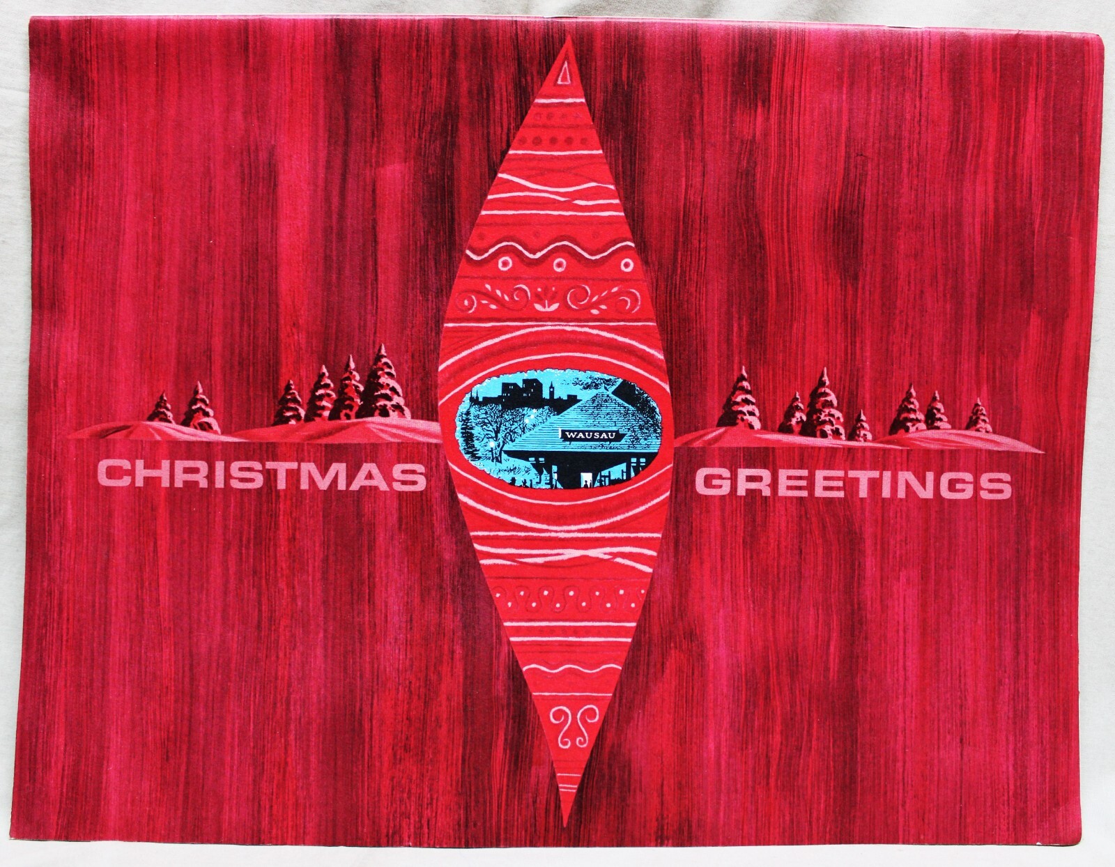 WAUSAU INSURANCE COMPANY CHRISTMAS GREETINGS BOOKLET OF PRINTS LATE 1950s