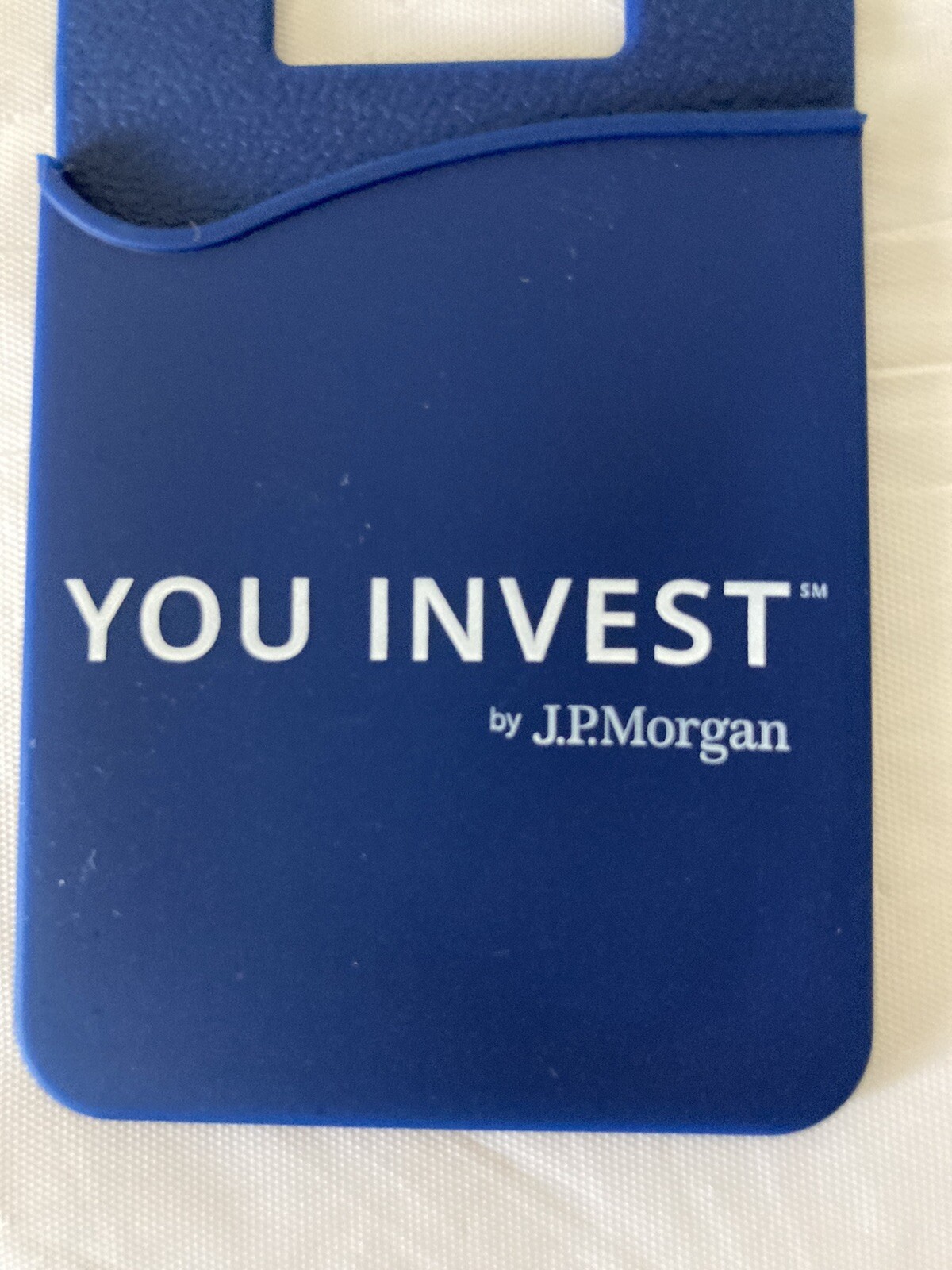 New Blue JP MORGAN Collectible Silicone Smartphone Adhesive Cardholder