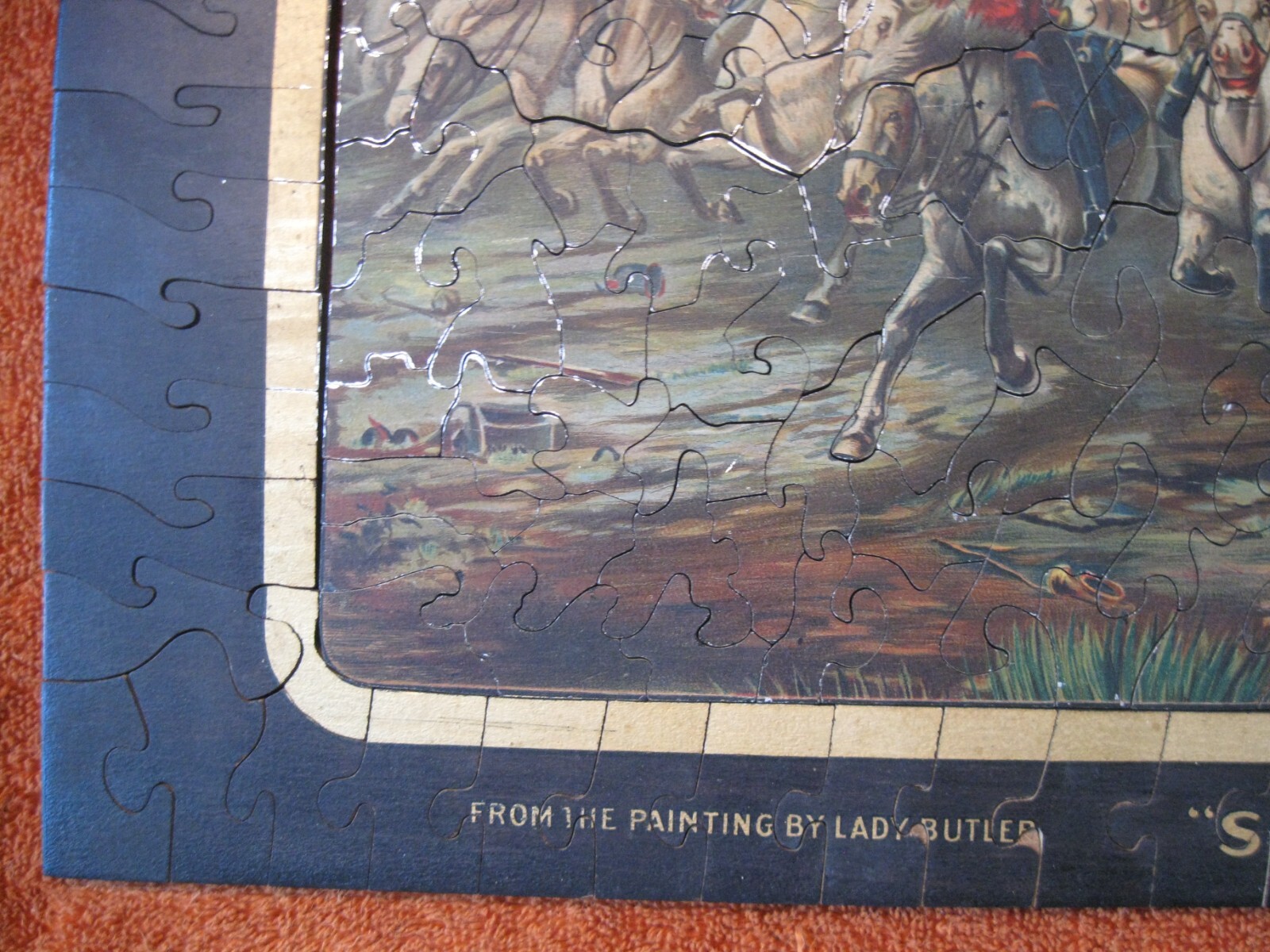 VTG Scottish Union & National Ins, Lady Butler, Scotland For Ever Wooden Puzzle