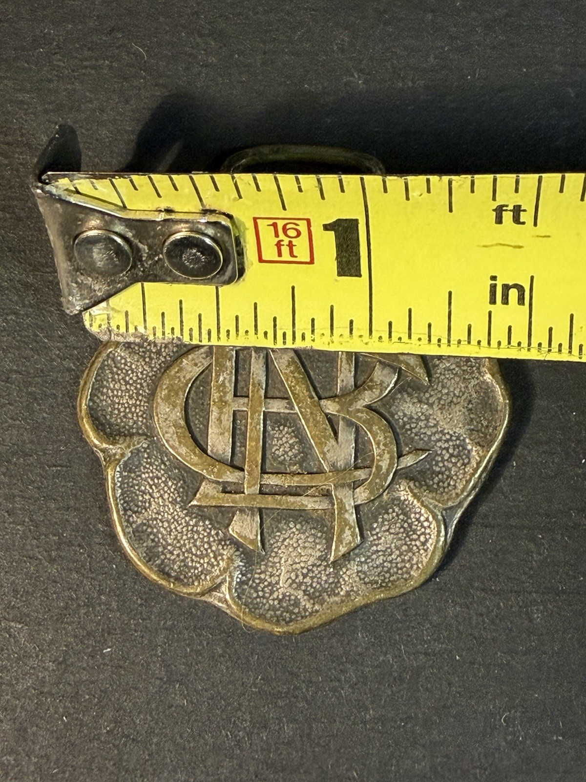 The Commercial National Bank Steubenville Ohio Metal Watch Fob