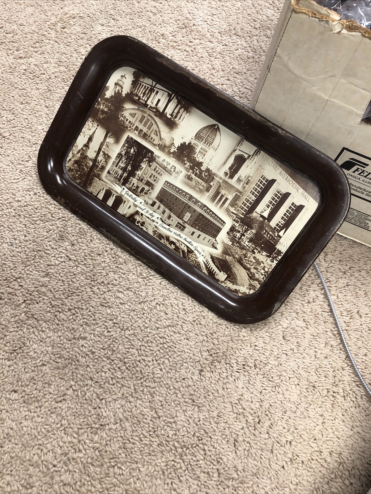 First National Bank & Trust Co. Evanston Illinois 1955 New Building Com. Tray