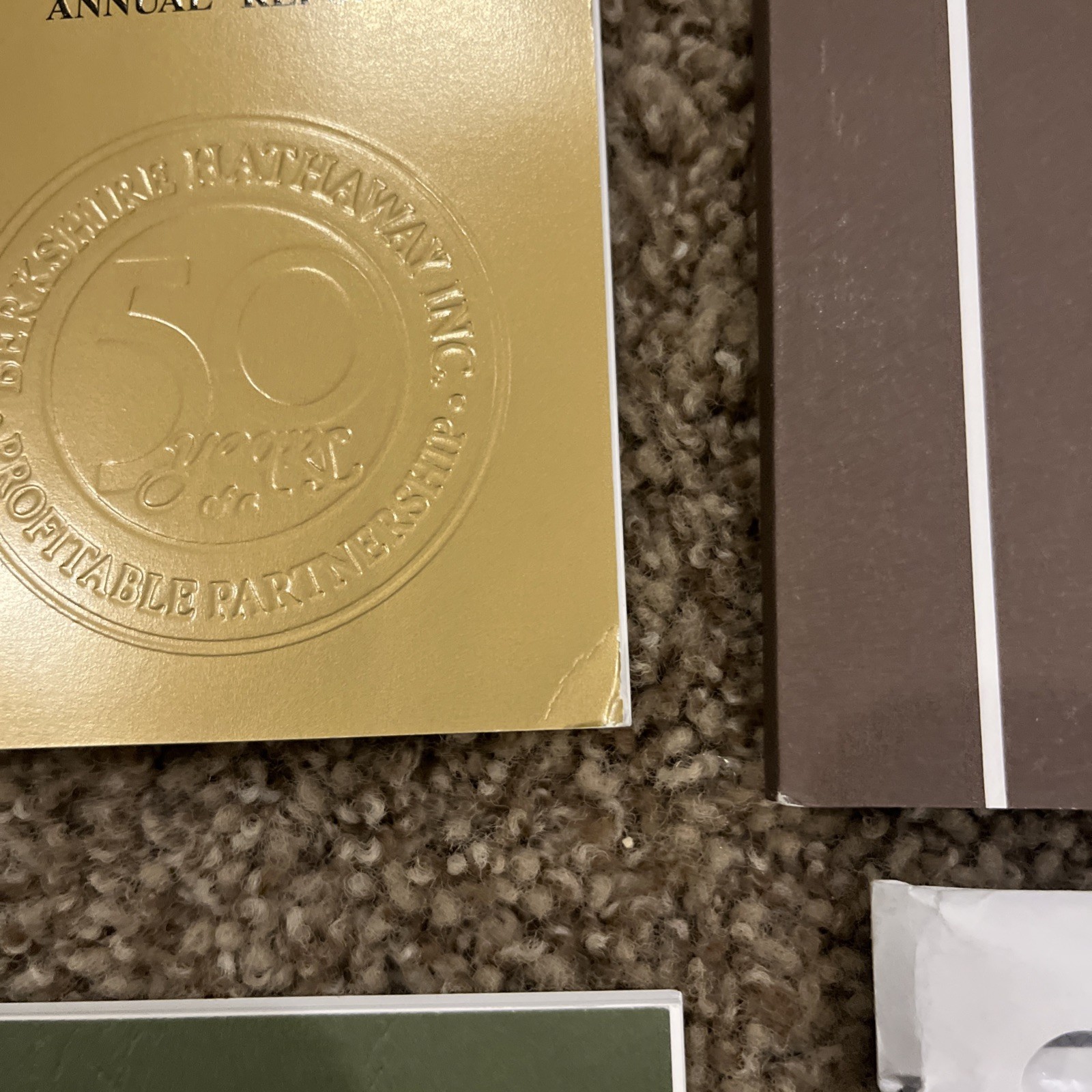 Lot 6 Berkshire Hathaway Annual Reports, Original Inserts Buffett 2013-2018