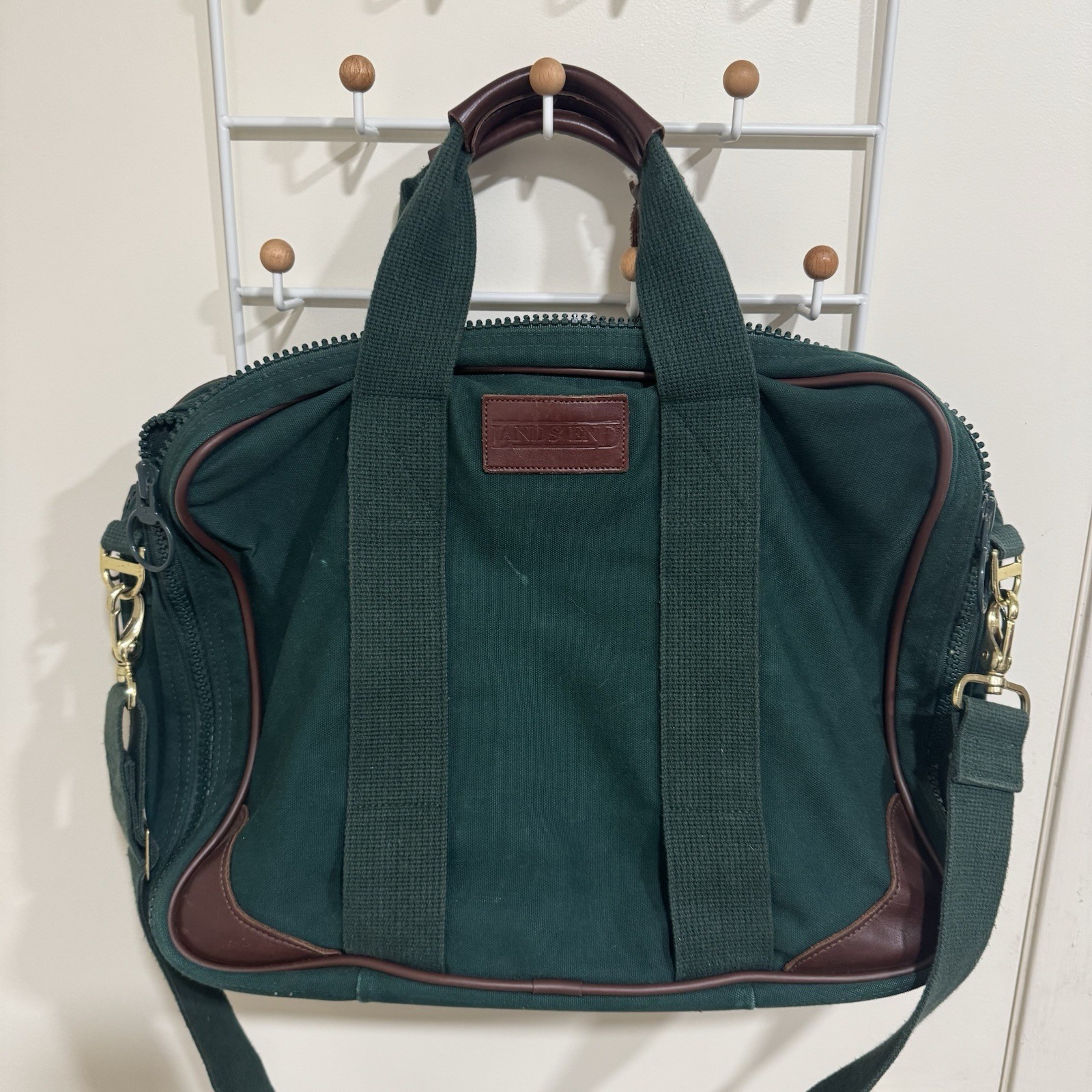 Vintage Land’s End First Union Bank Technology Investment Banking Canvas Tote