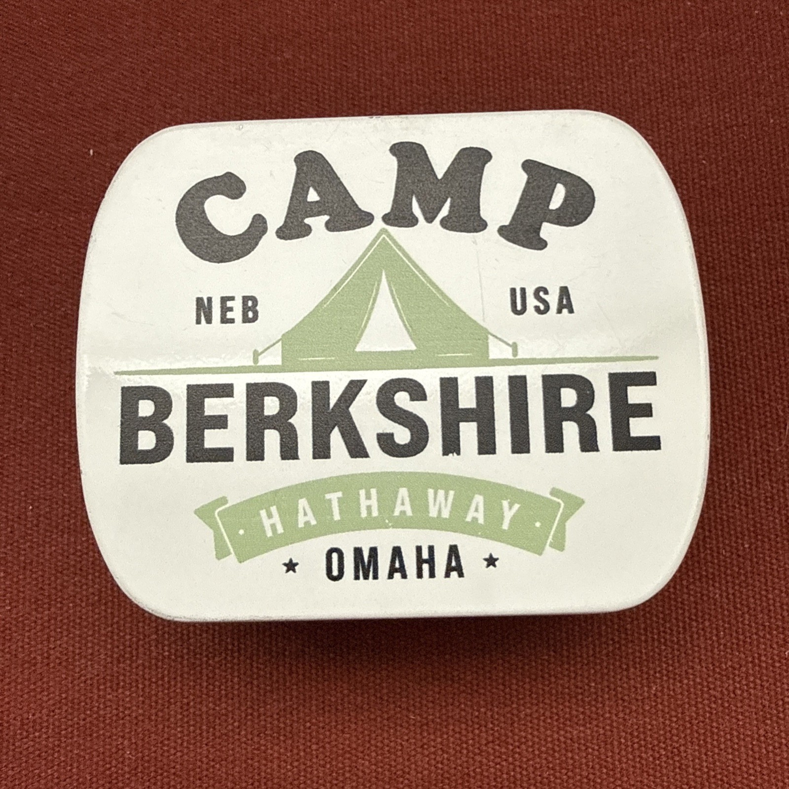 Camp Berkshire Hathaway 2025 Mint Tin (empty) Omaha Warren Buffett Shareholder’s