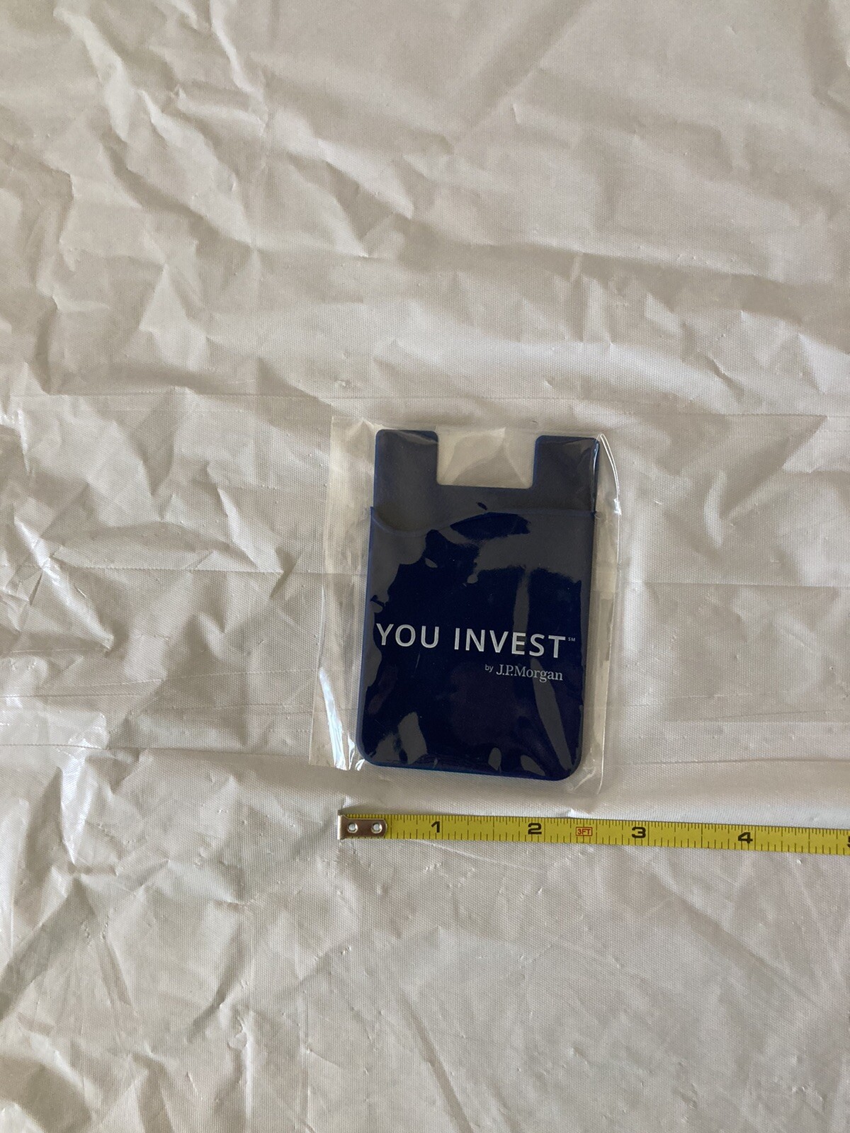 New Blue JP MORGAN Collectible Silicone Smartphone Adhesive Cardholder