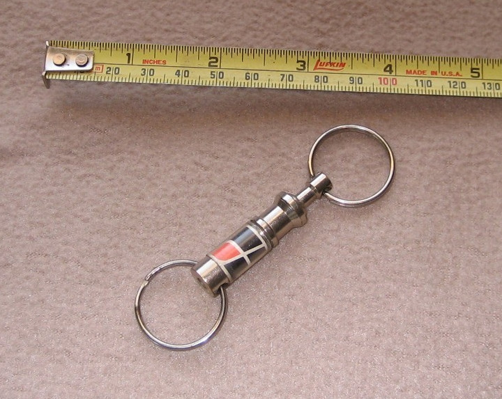 Farm Bureau Ins Insurance Key Ring USA Made 1950’s 60’s Quality Pop Off Style
