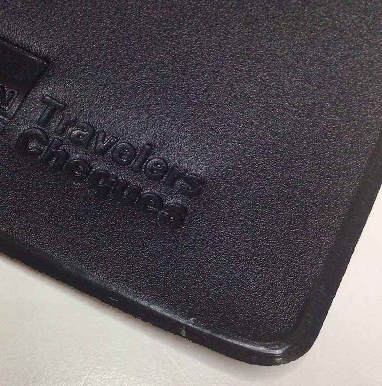 American Express Travelers Cheques Empty Holder Vinyl Black