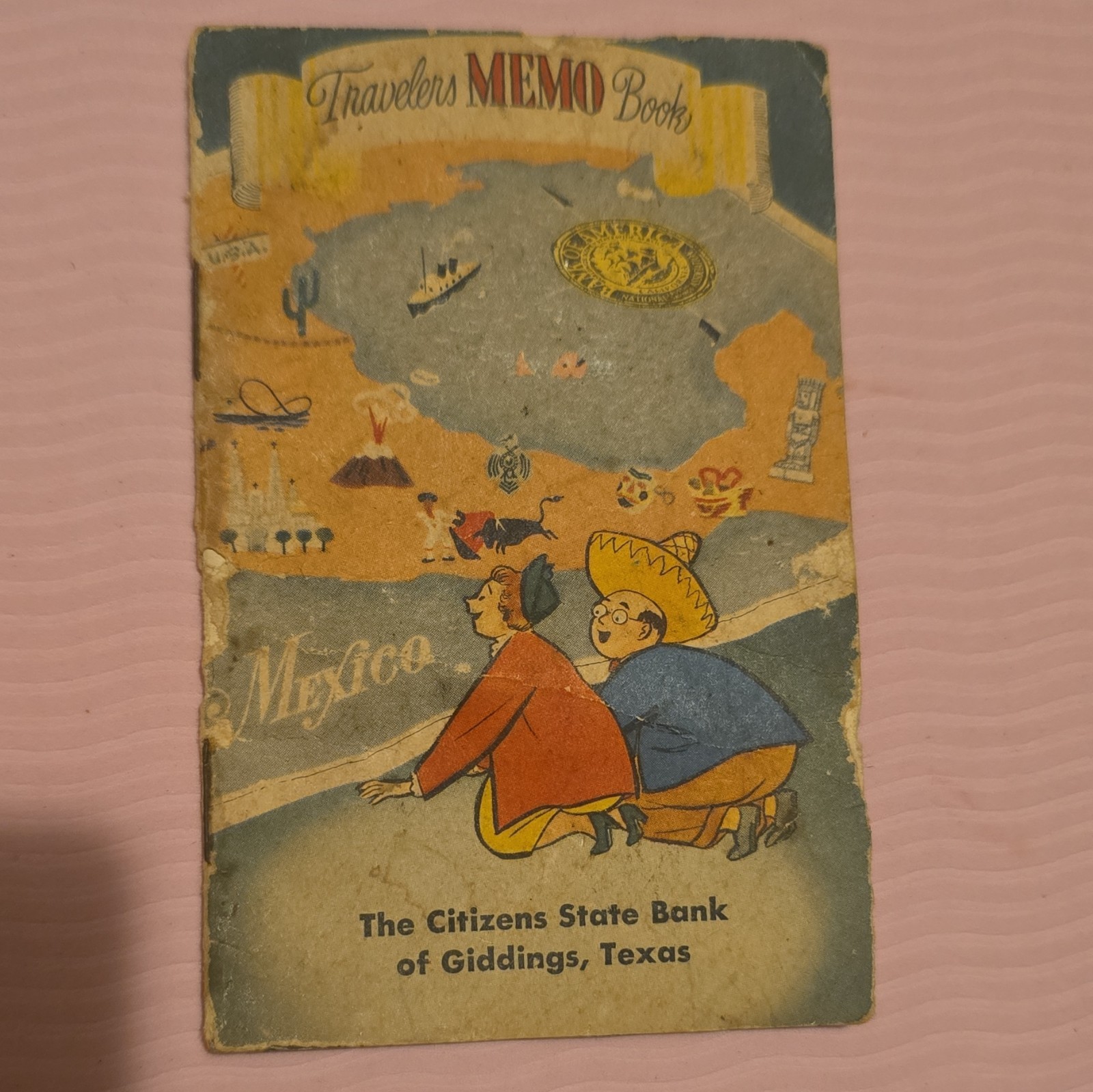1952 Travelers Memo Book The Citizens State Bank Giddings Texas Bank of America