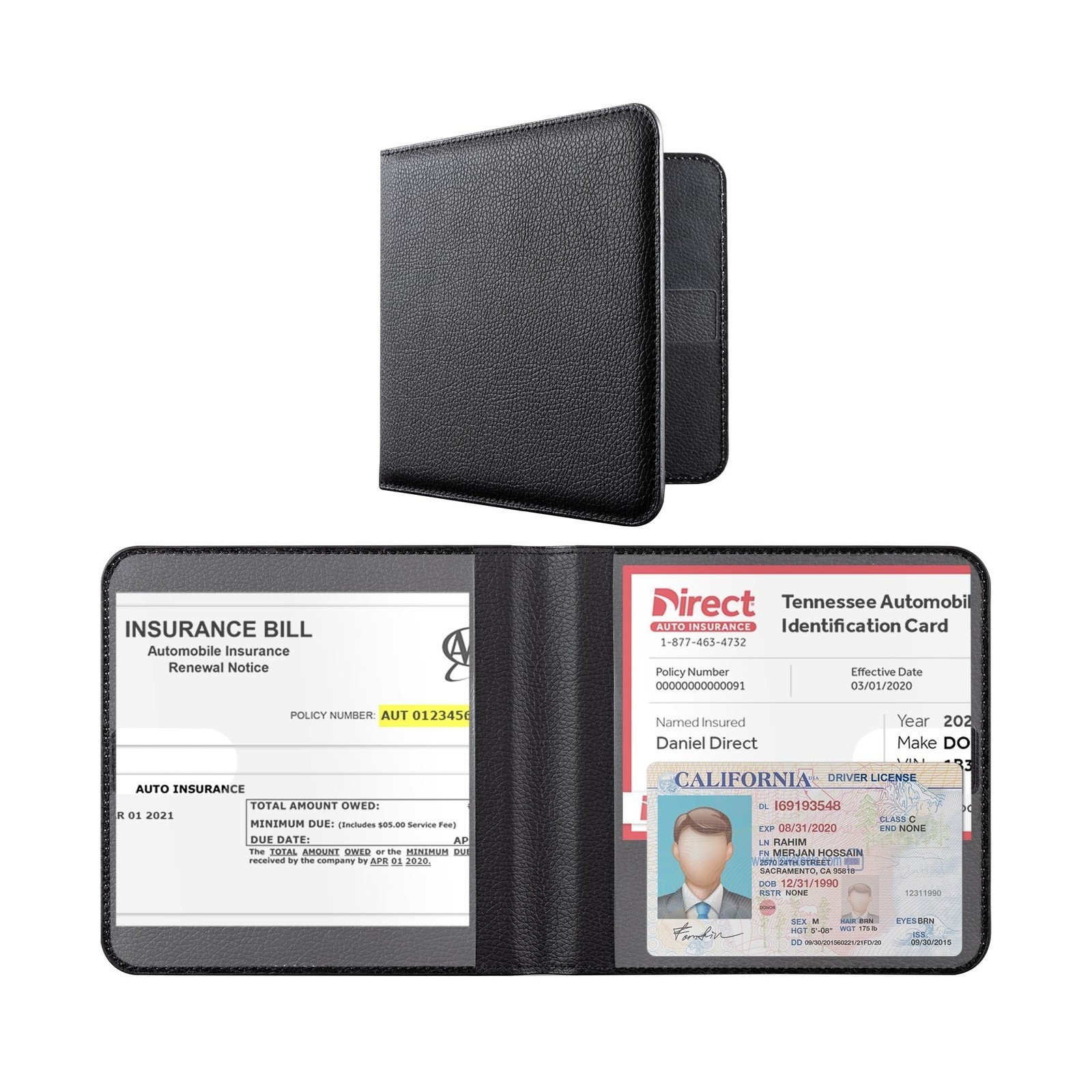 CoBak Car Registration and Insurance Holder – Men and Women Small Lightweight…