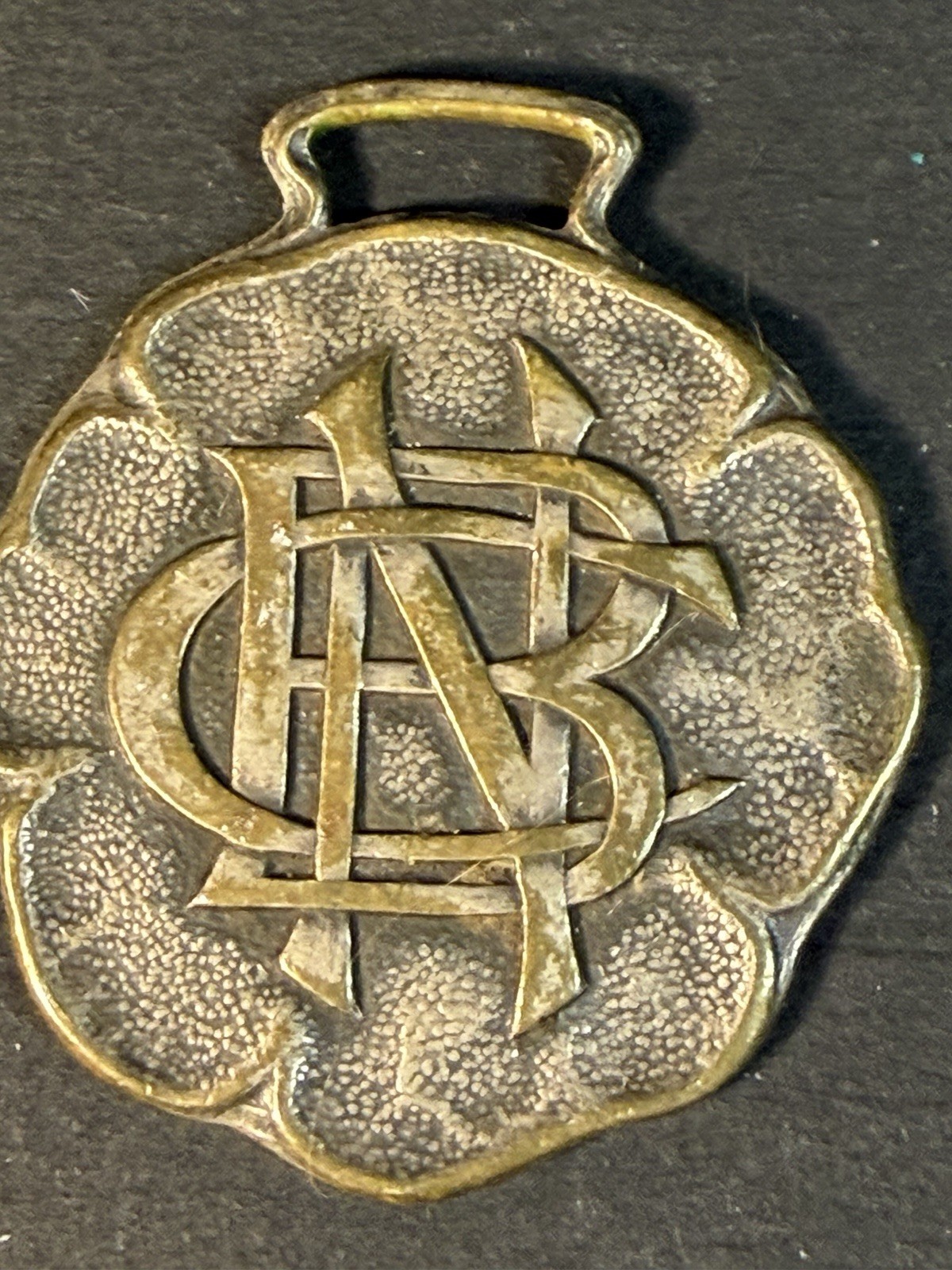 The Commercial National Bank Steubenville Ohio Metal Watch Fob