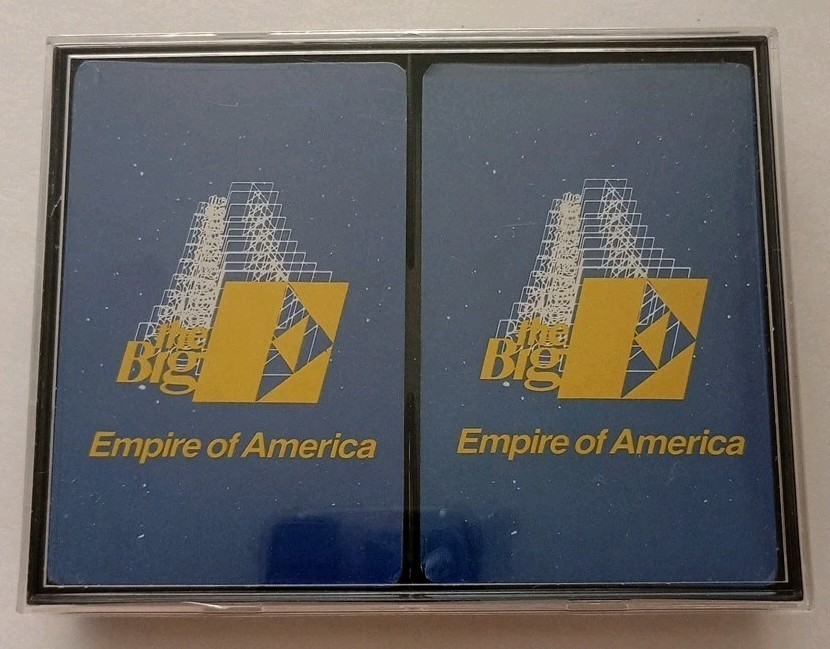 The Big E Empire Of America Bank Buffalo NY Collectible NOS Playing Cards Advert