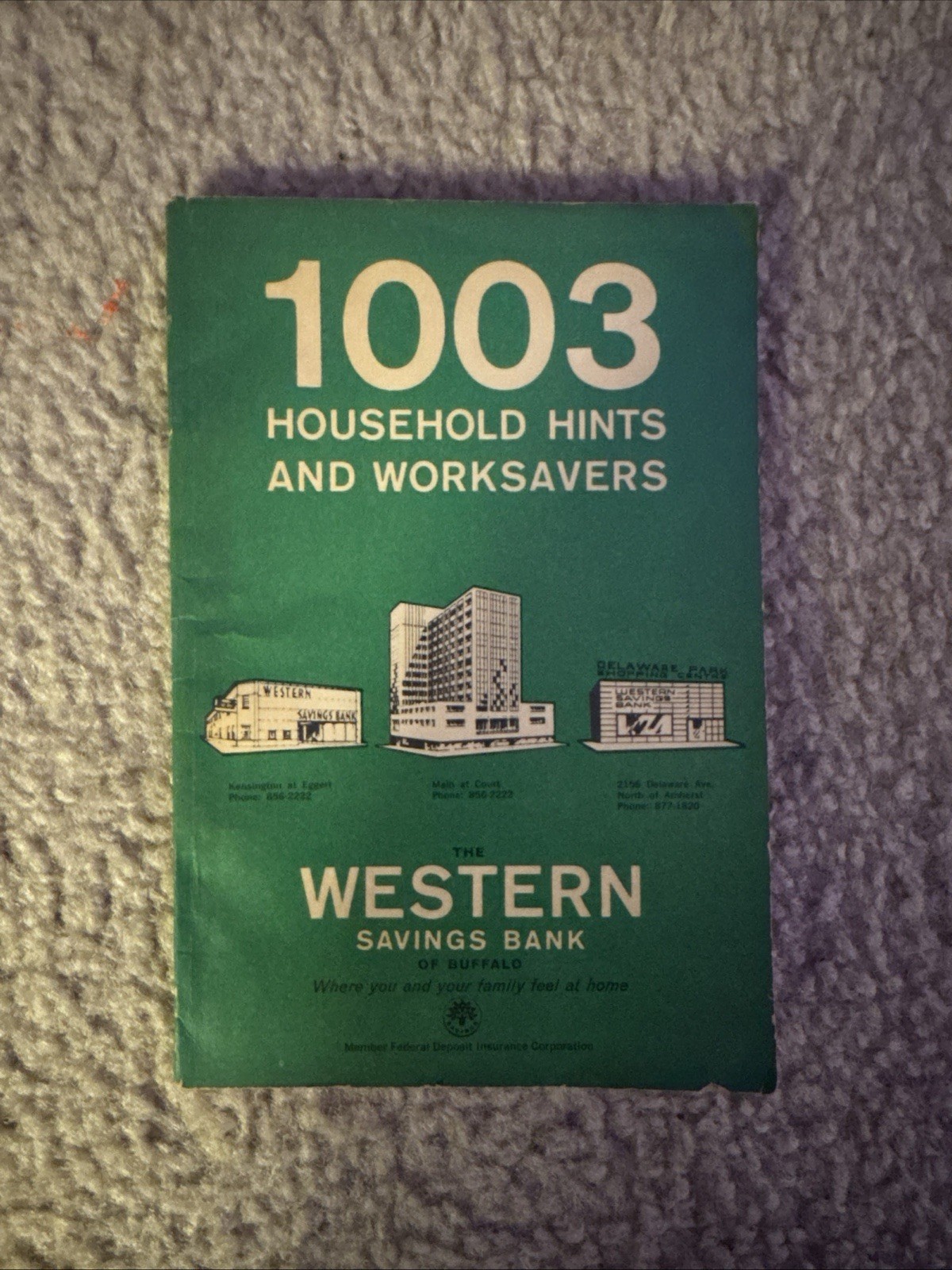 1003 Household Hints and Work Savers The Western Savings Bank Of Buffalo
