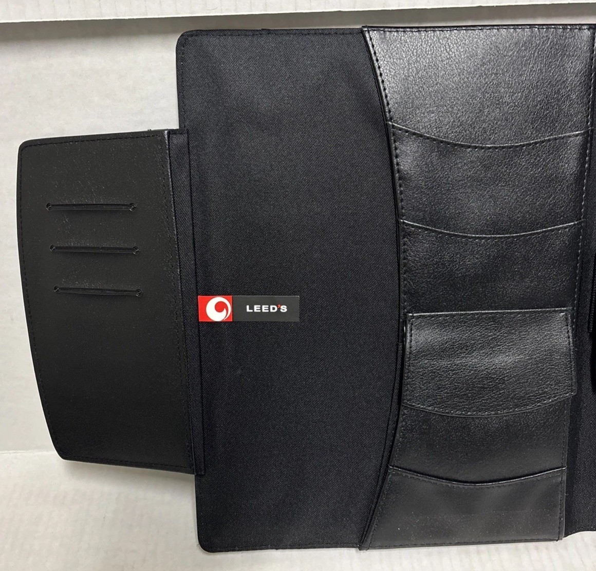 Black Faux Leather Targets Of Excellence Pad Folio Holds 8.5” X 11” Notepad