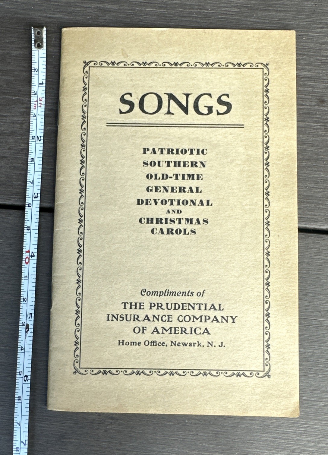 Vintage Prudential 1933 86 SONGS PATRIOTIC SOUTHERN CHRISTMAS OLD-TIME Booklet