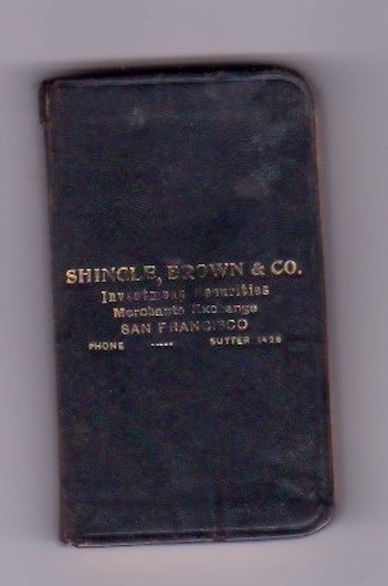 Bonds, Stocks, Interest Tables. Shingle, Brown Co. Financial Publishing Co.1919