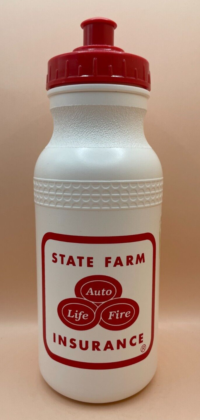 1999 State Farm 16 oz Huffer Sport Water Bottle- USA Made- Used, Great Condition