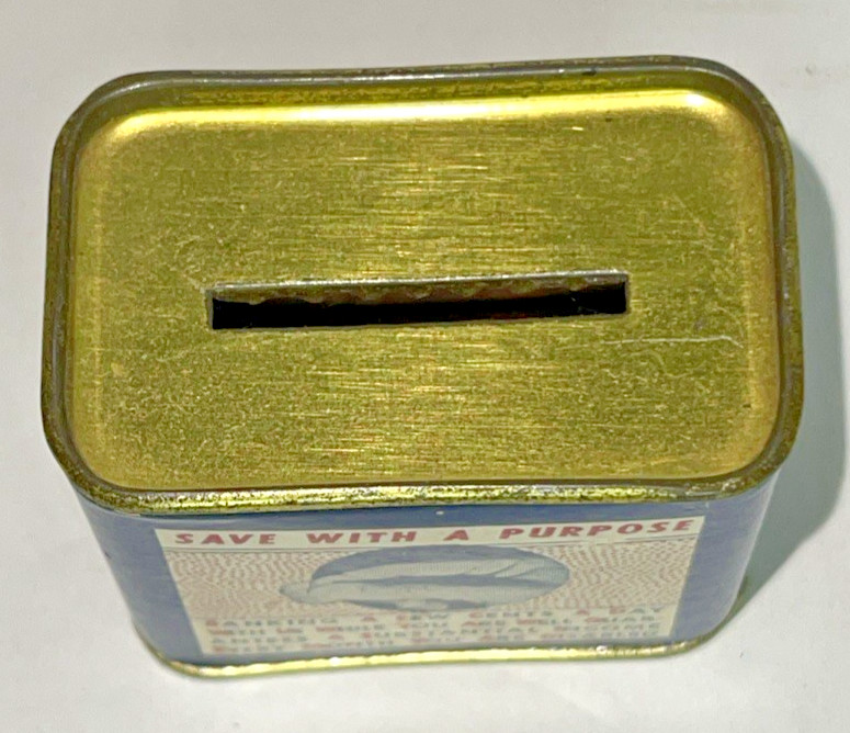 United Benefit Life Insurance Co. Vintage Tin Coin Bank