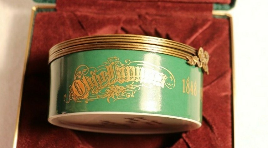 OHIO FARMERS INSURANCE CO LIMOGES POWDER BOX 1848-1998 LIMITED EDITION 586/2500
