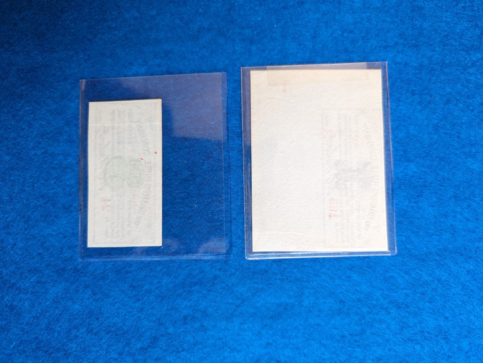 Sharps Rifle Company Bonds. Blue bond 1877. Green Bond 1878