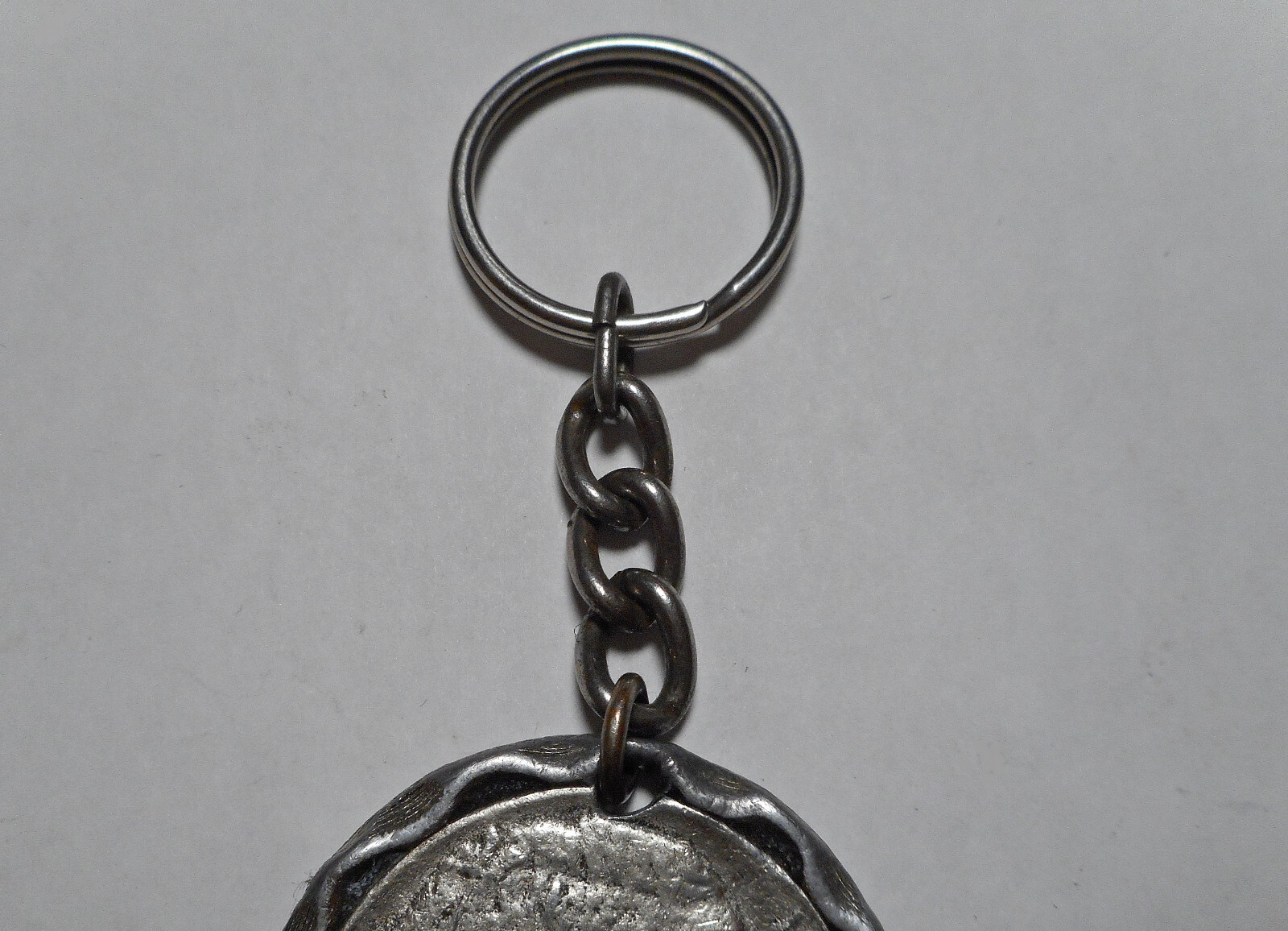 Vintage T-I Credit Union Los Angeles CA Key Chain Fob Title Insurance & Trust