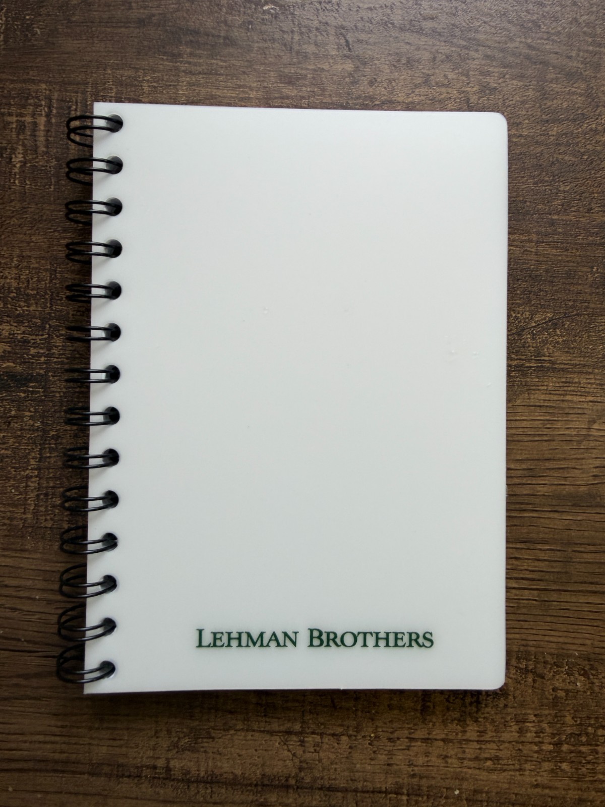Lehman Brothers Lined Notebook – 7″ x 5″ – NOS