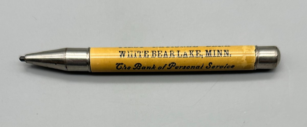First National Bank White Bear Lake Minnesota 1920’s Teller Pencil!