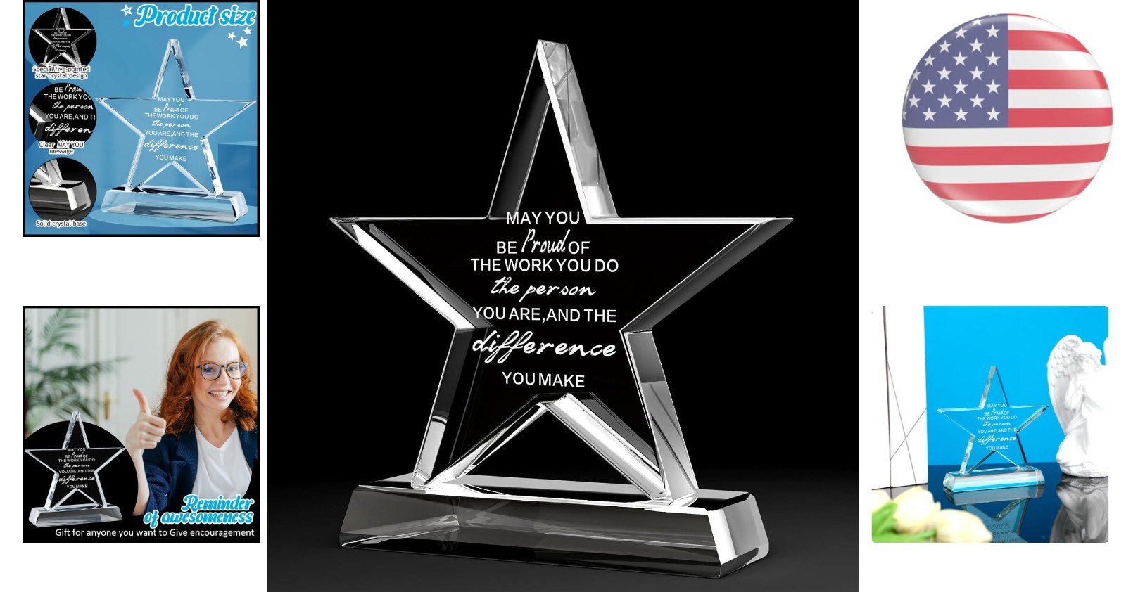 Versatile Crystal Award Trophy – Ideal for Employee, Teacher & Nursing Gifts