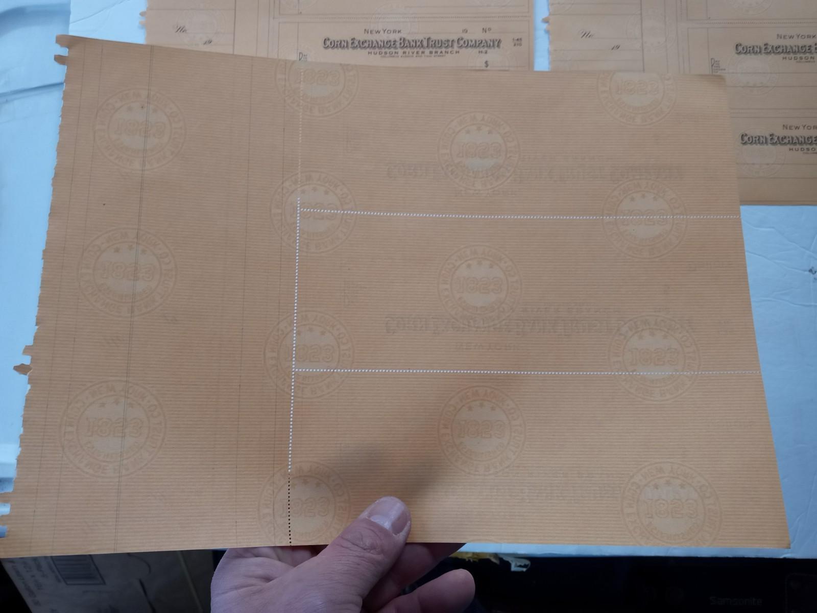 CORN EXCHANGE BANK TRUST Co. Hudson River NY Branch (9) Blanck Checks c.1945-50