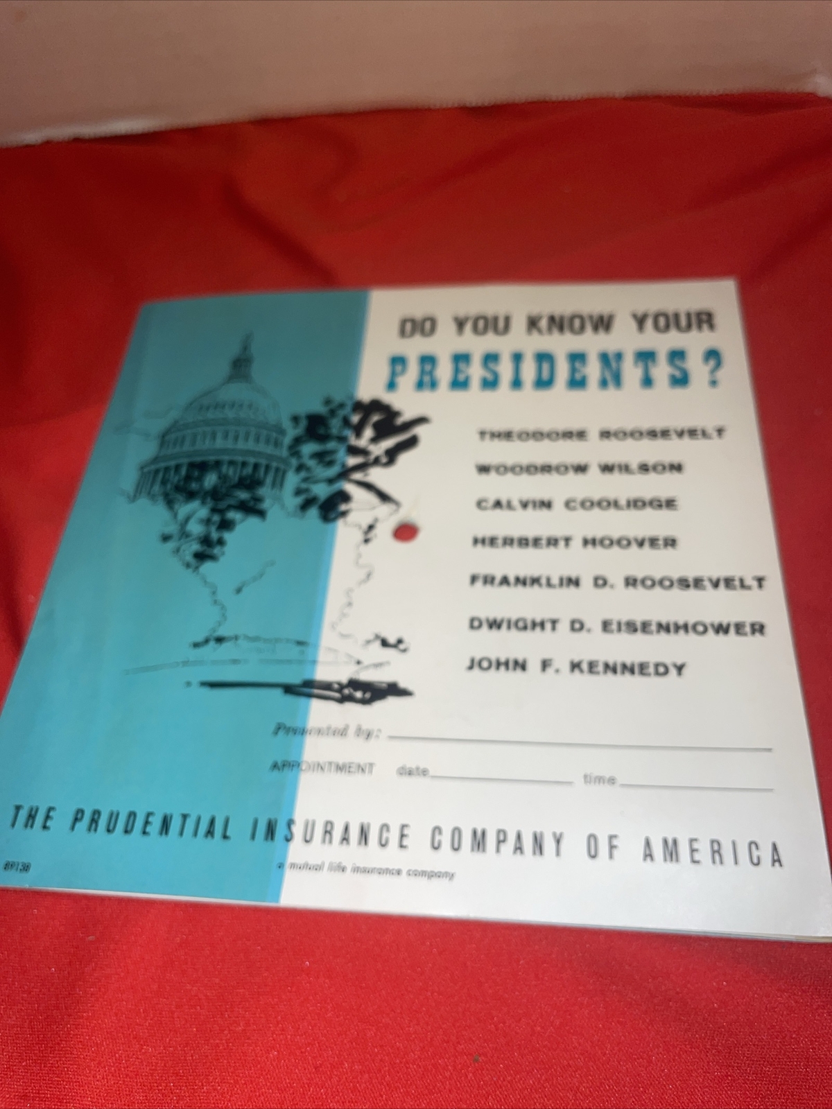 👀 Printed Vinyl Record Do You Know Your Presidents 33-1/3 1960s NonProfit Org
