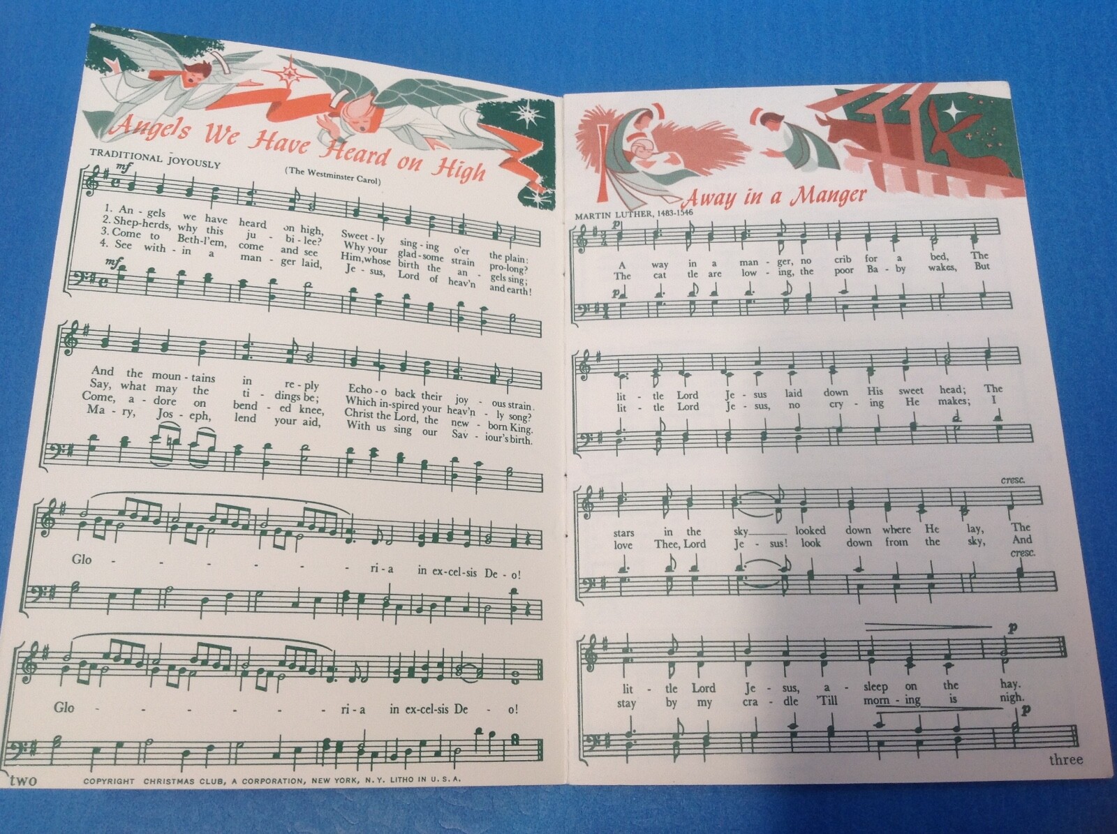 VINTAGE X-Mas Club Elwood City Fed SAVINGS & LOAN ASSOCIATION CHRISTMAS CAROLS