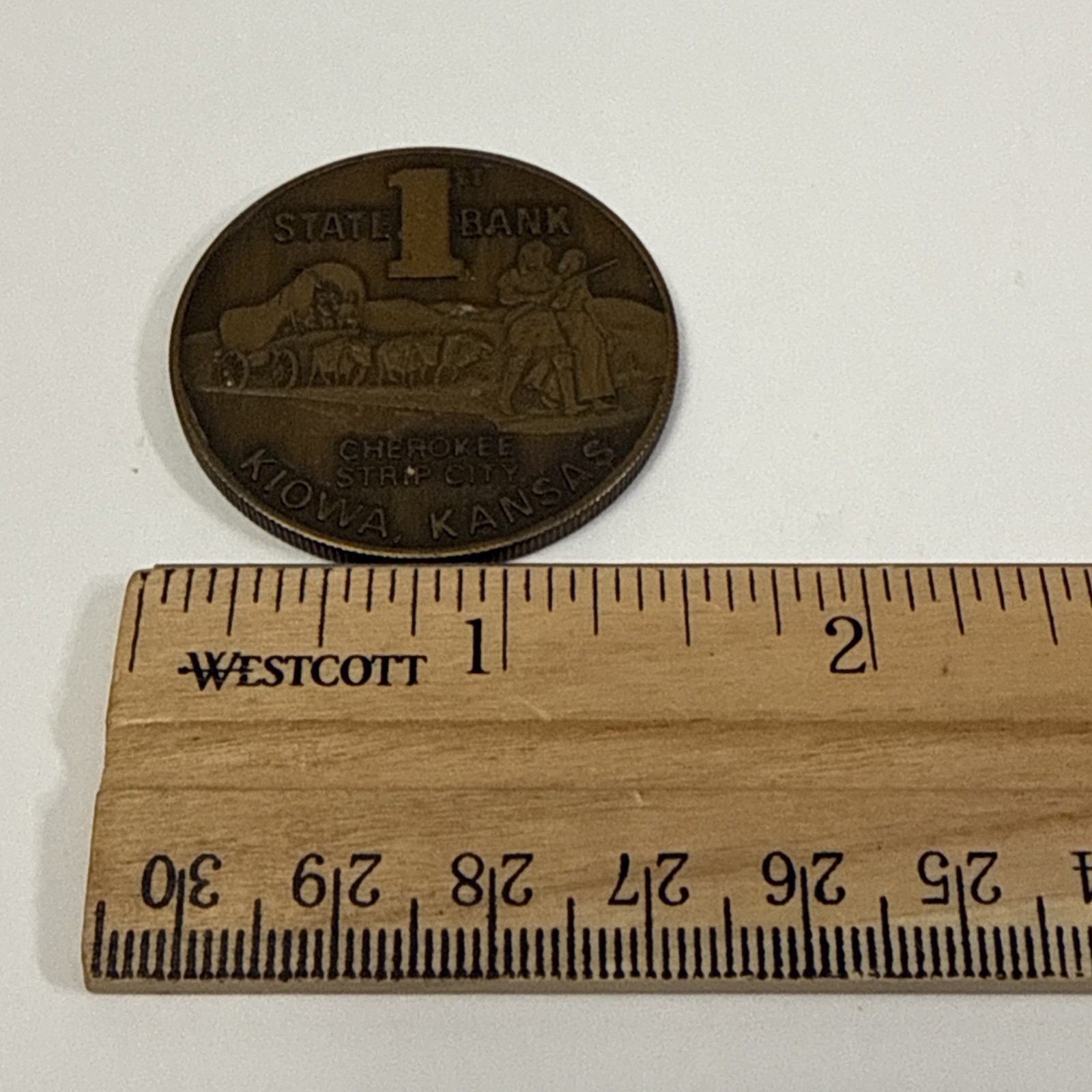 1976 1st State Bank, CHEROKEE STRIP CITY KIOWA, KANSAS Coin/Metal – Liberty Bell