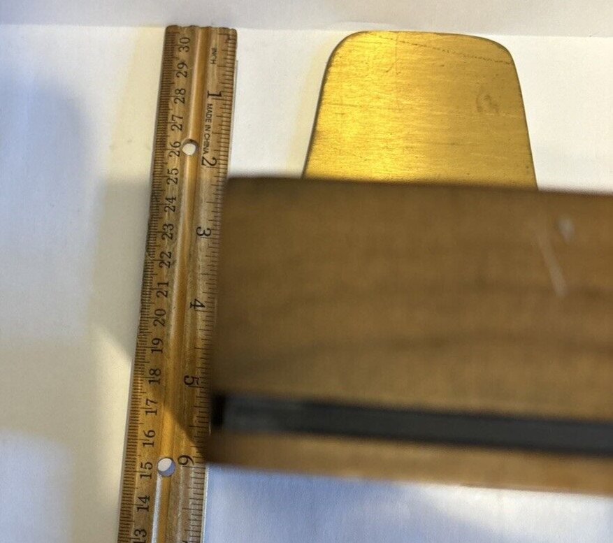 Balfour USA Prudential Insurance Co. MCM Solid Walnut Wood & Brass Bookends
