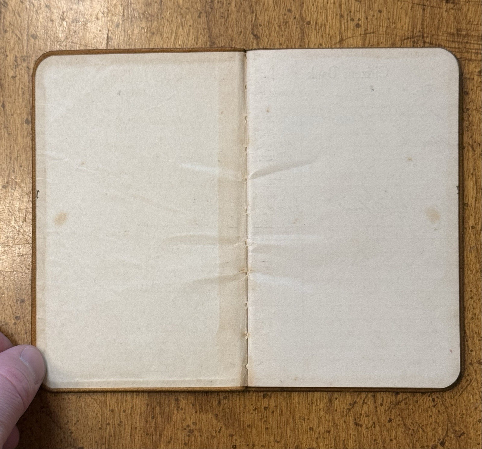 EARLY Citizens Bank Of Forest Indiana Notebook Clinton County Frankfort