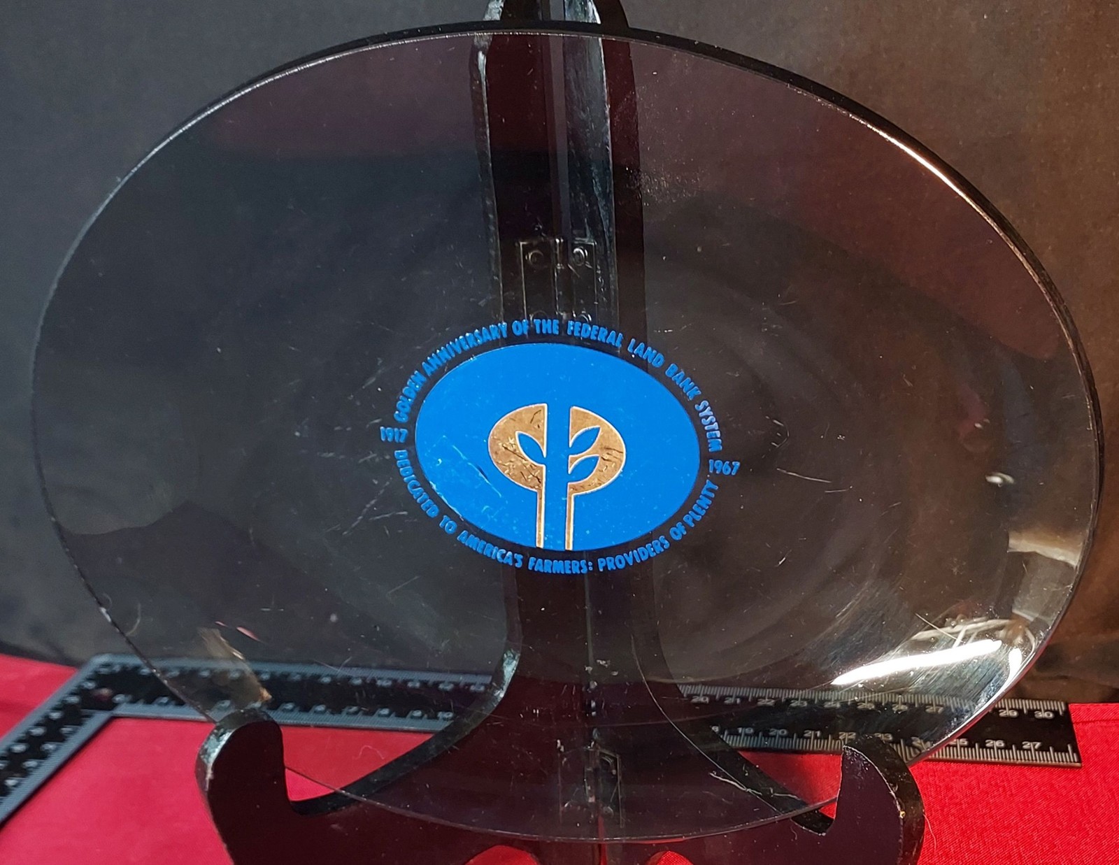 1967 Small Platter – 50th Anniversary Federal Land Bank System – Farmers