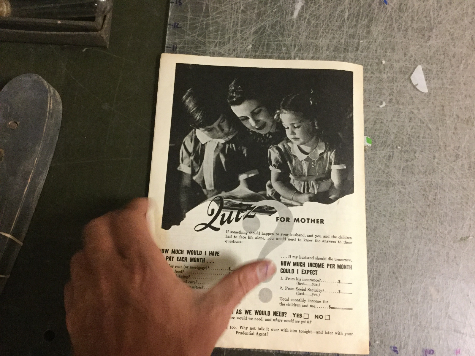 Original THE PRUDENTIAL RECORD oct 15 1945 — 12pgs