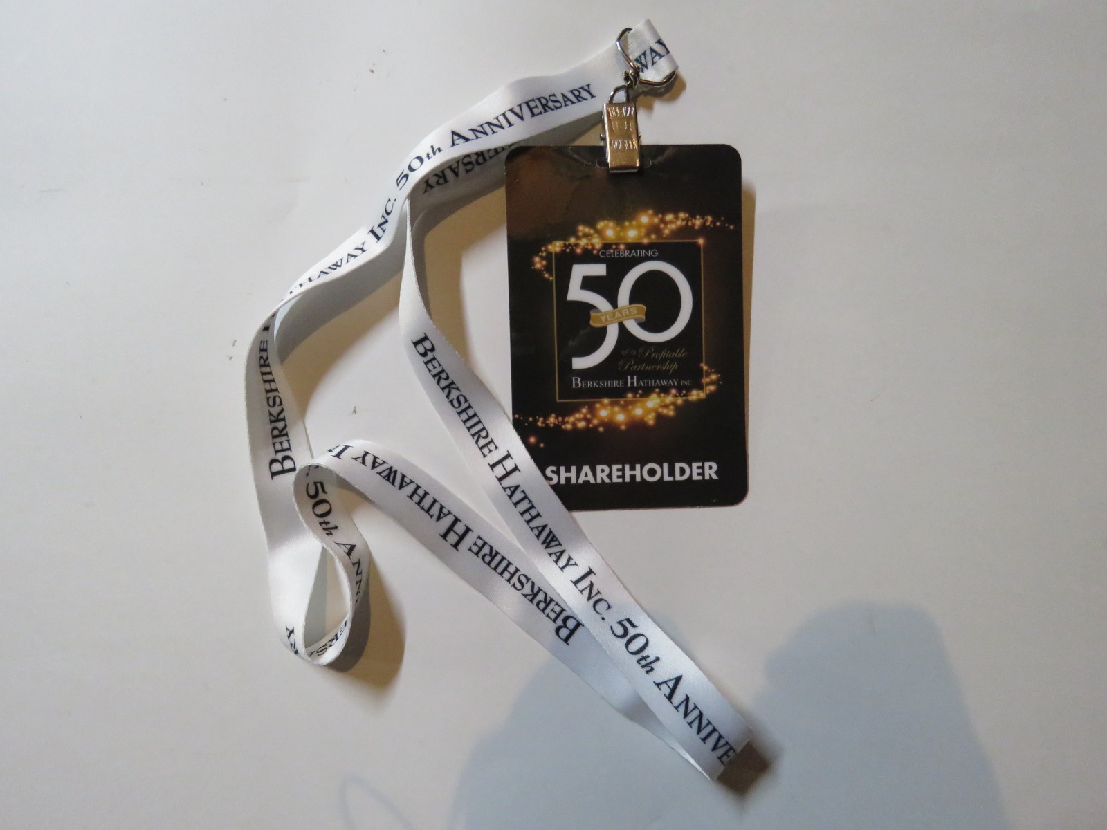 Berkshire Hathaway Warren Buffett Shareholder Meeting Passes Credential Lanyards